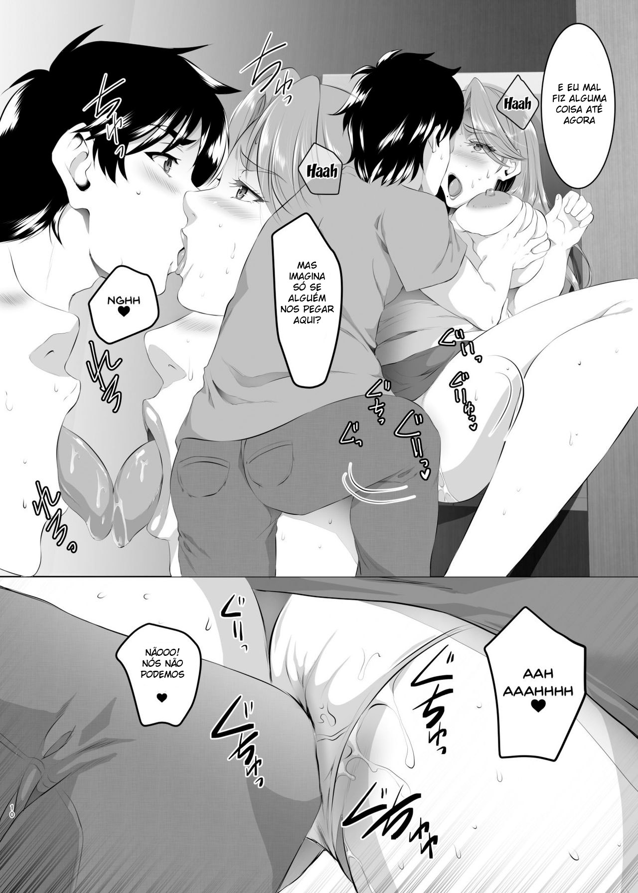 [SPRECHCHOR (Eguchi Chibi, Nintai Akira)] Omae no Kaa-chan, Ii Onna da yo na. Ch. 5 [Portuguese-BR] [hentaikai.com] [Digital] image number 9