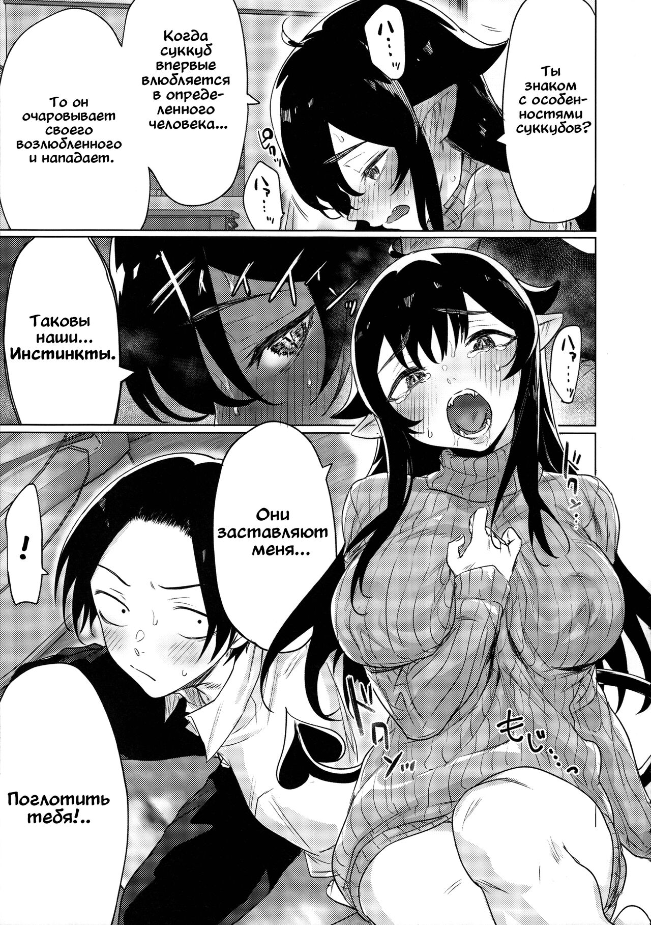 (C97) [Yaki Tomahawk Steak (Yakitomato)] Shuukatsu Shippai Shita Succubus-san o Hiroimashita | Я Привел Домой Суккуба Который Не Смог Найти Работу [Russian] [Inyoku, Q Nyan] imagen número 6