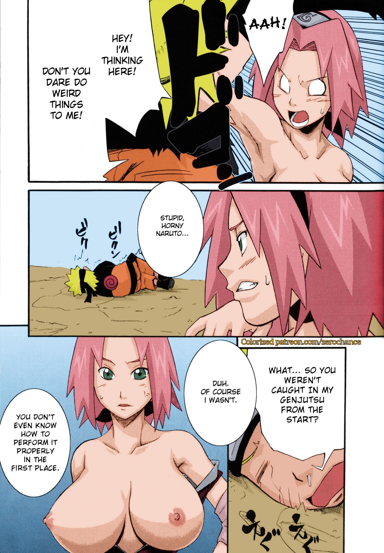 (C75) [Karakishi Youhei-dan Shinga (Sahara Wataru)] Saboten (Naruto) [English] {doujin-moe.us} [Colorized] [Miss One Life] imagen número 8