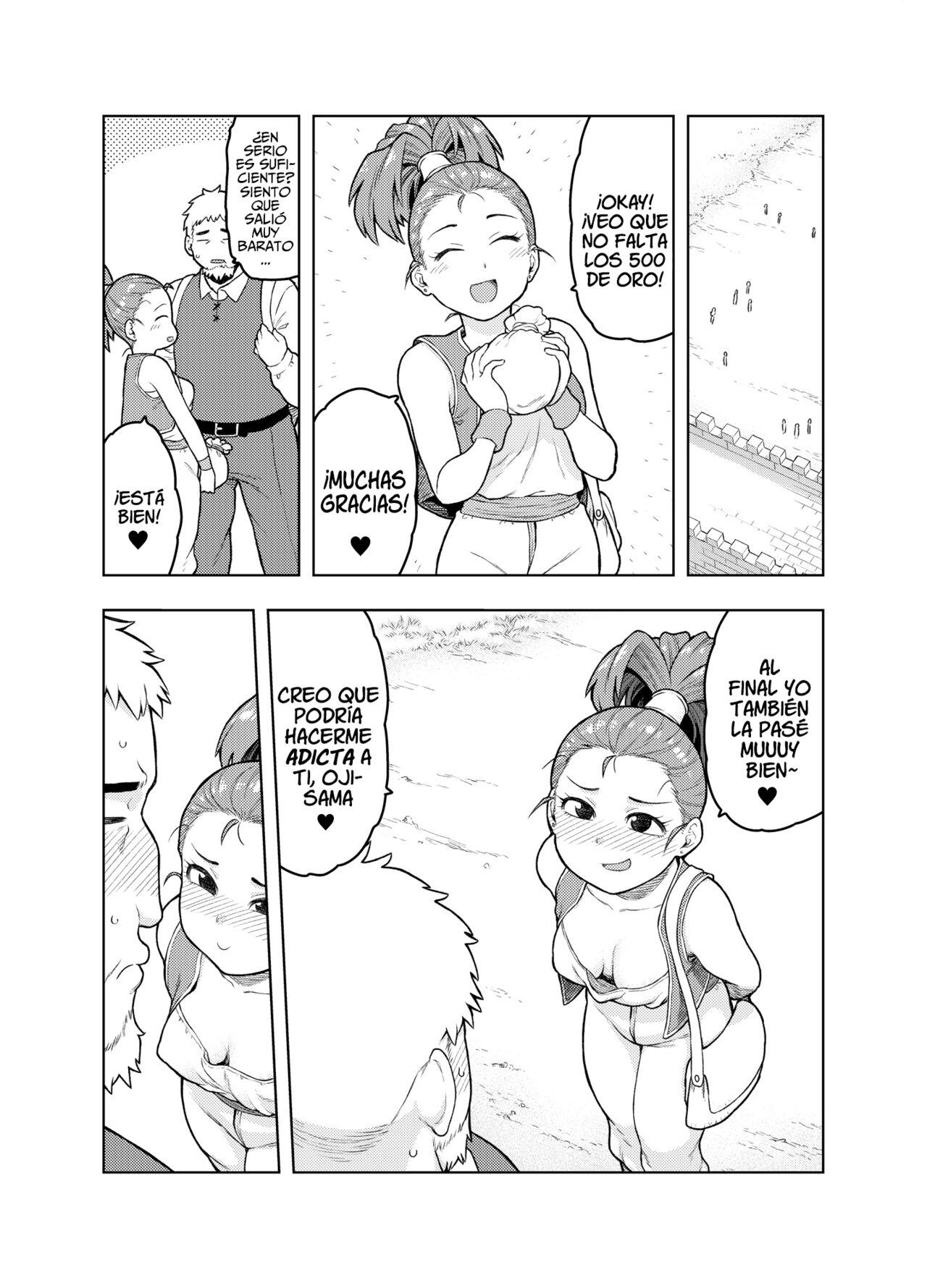 [Meshi no Tomo (Tsukudani)] Shounin-chan wa Ecchi ga Osuki (Dragon Quest III) [Spanish] [Lanerte] numero di immagine  26