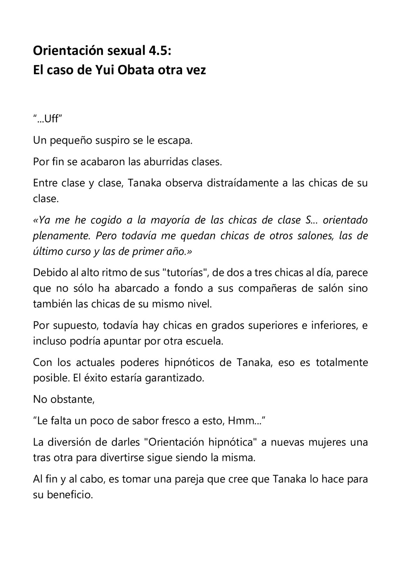 [Tatsumi Hirohiko, Aiue Oka] Orientación sexual 4.5 El caso de Yui Obata otra vez [Light Novel] [Spanish] [incomplete] image number 3