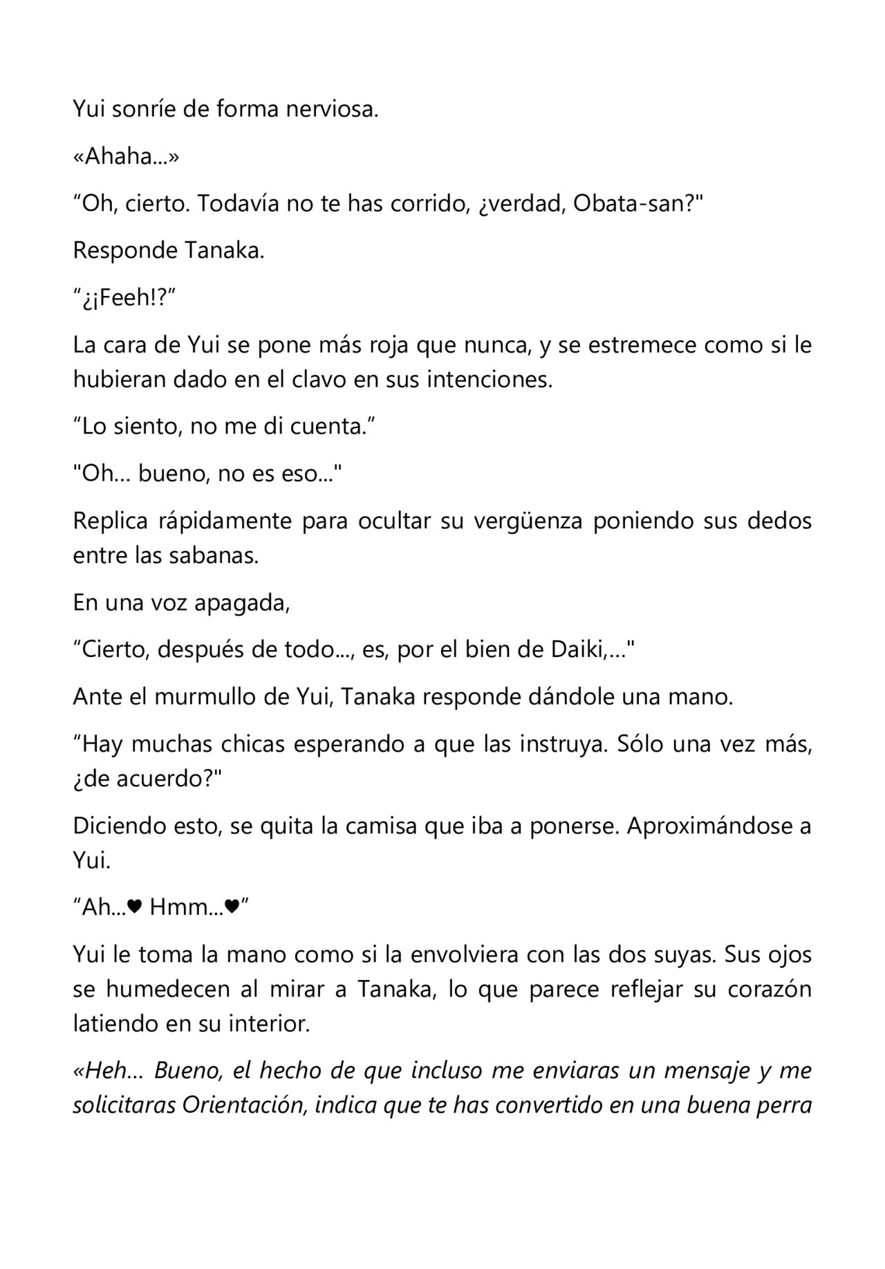 [Tatsumi Hirohiko, Aiue Oka] Orientación sexual 4.5 El caso de Yui Obata otra vez [Light Novel] [Spanish] [incomplete] image number 11