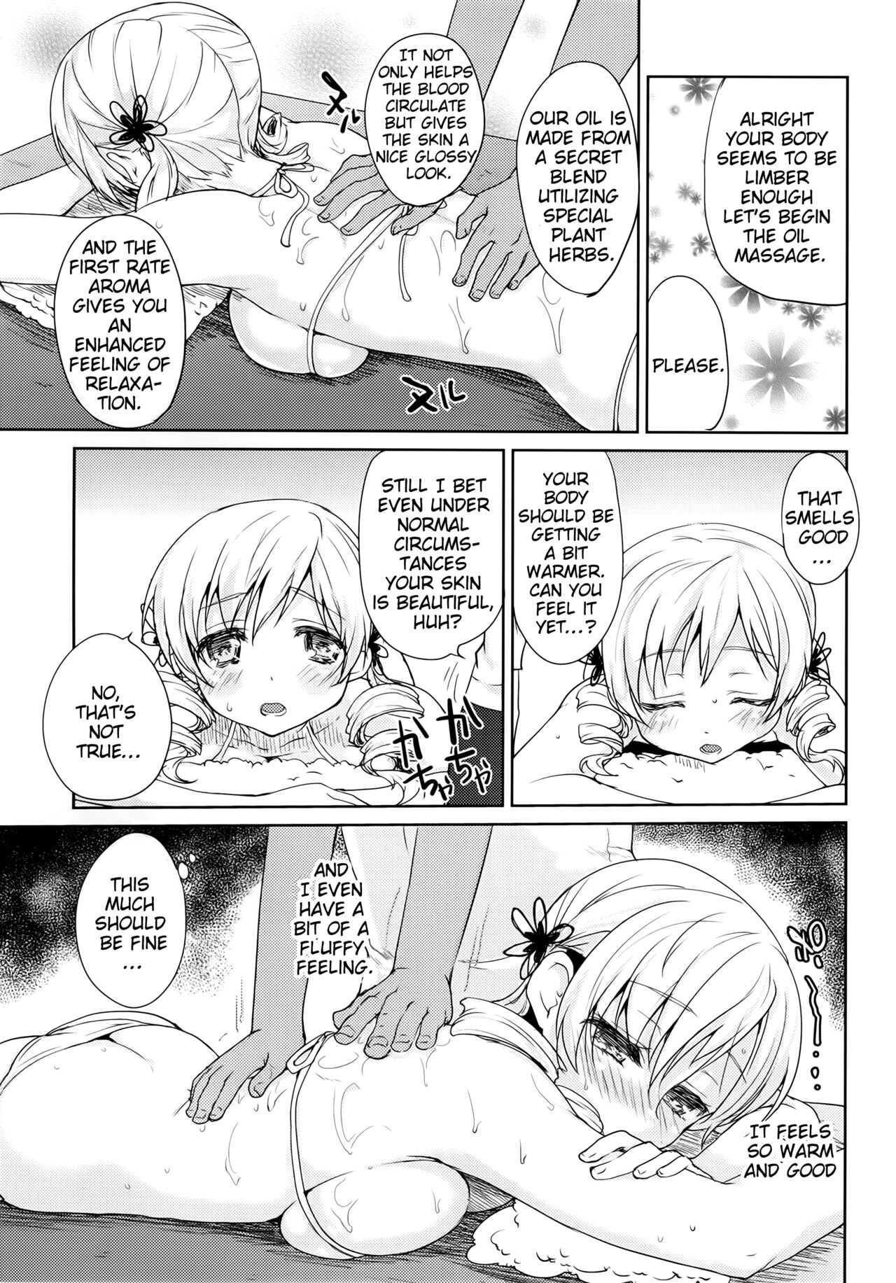 (C86) [Kaze no Gotoku! (Fubuki Poni, Fujutsushi)] Tomoe Mami Monzetsu Oil Massage | Tomoe Mami Agonizing Oil Massage (Puella Magi Madoka Magica) [English] {doujin-moe.us} Bildnummer 10