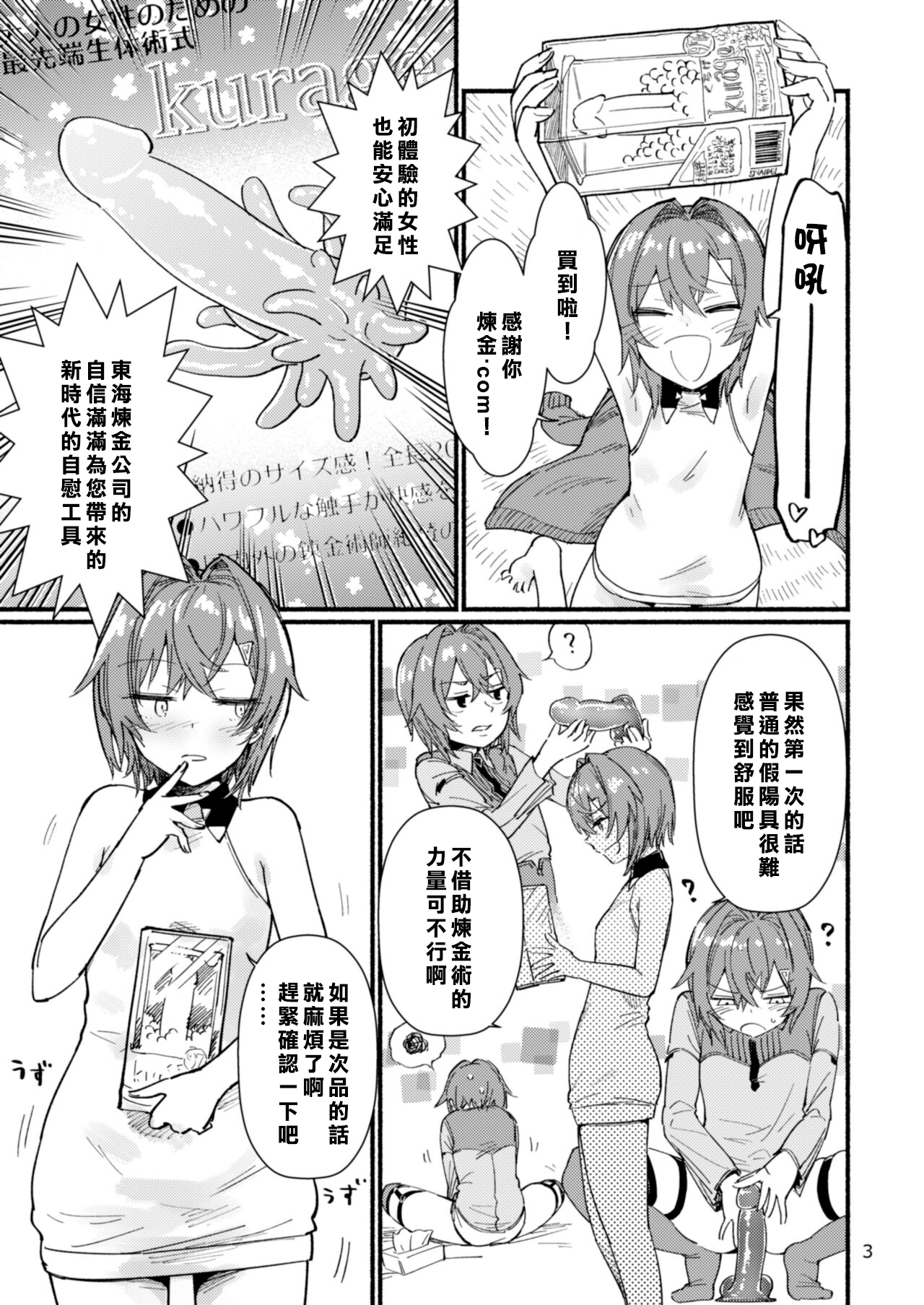 [Fuwafuwa Owaft (Uneuchifuwa)] Bishoujo Renkinjutsu-shi ni Yoru Seitai Dirudoreby | 美少女炼金术师和活体假鸡巴评价 (Ange Katrina) [Chinese]  [彩虹社报] [Digital] 画像番号 4