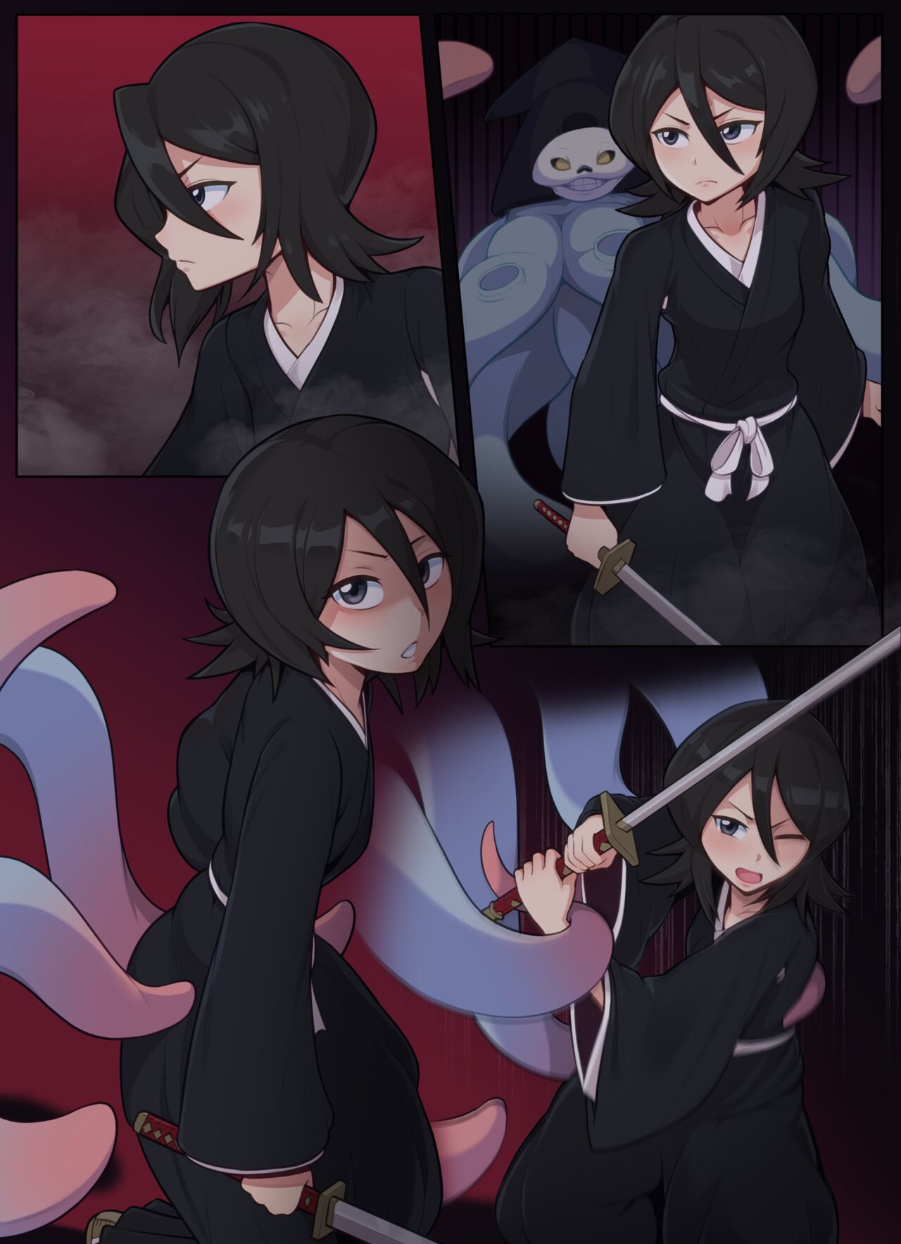 [Everyday2] Rukia attacked by tentacles (Bleach) [Korean] image number 7