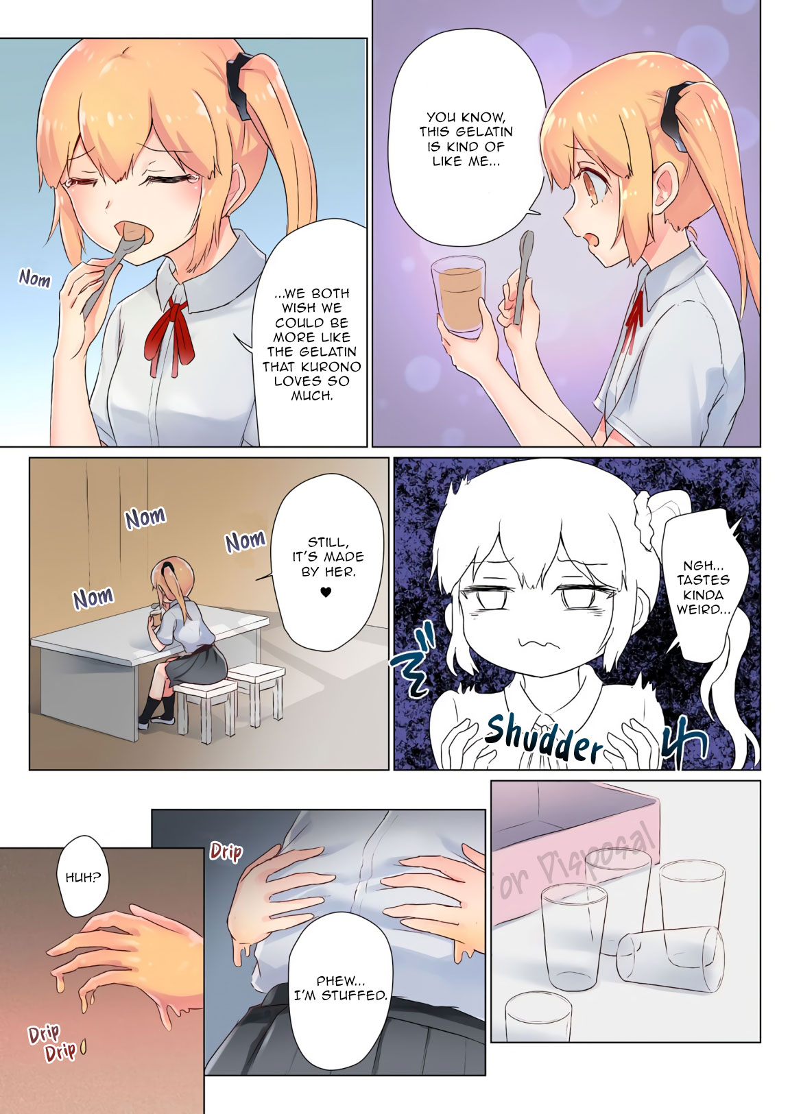 [ifpark] Senpai, Watashi o Tabete kudasai ~Jelly-ka Shoujo to Toromitsu Ecchi~ (Part 1) | Eat me, Senpai! ~The Gelatin Girl and the Thick, Lewd Nectar~ [English] [Aganon] image number 8