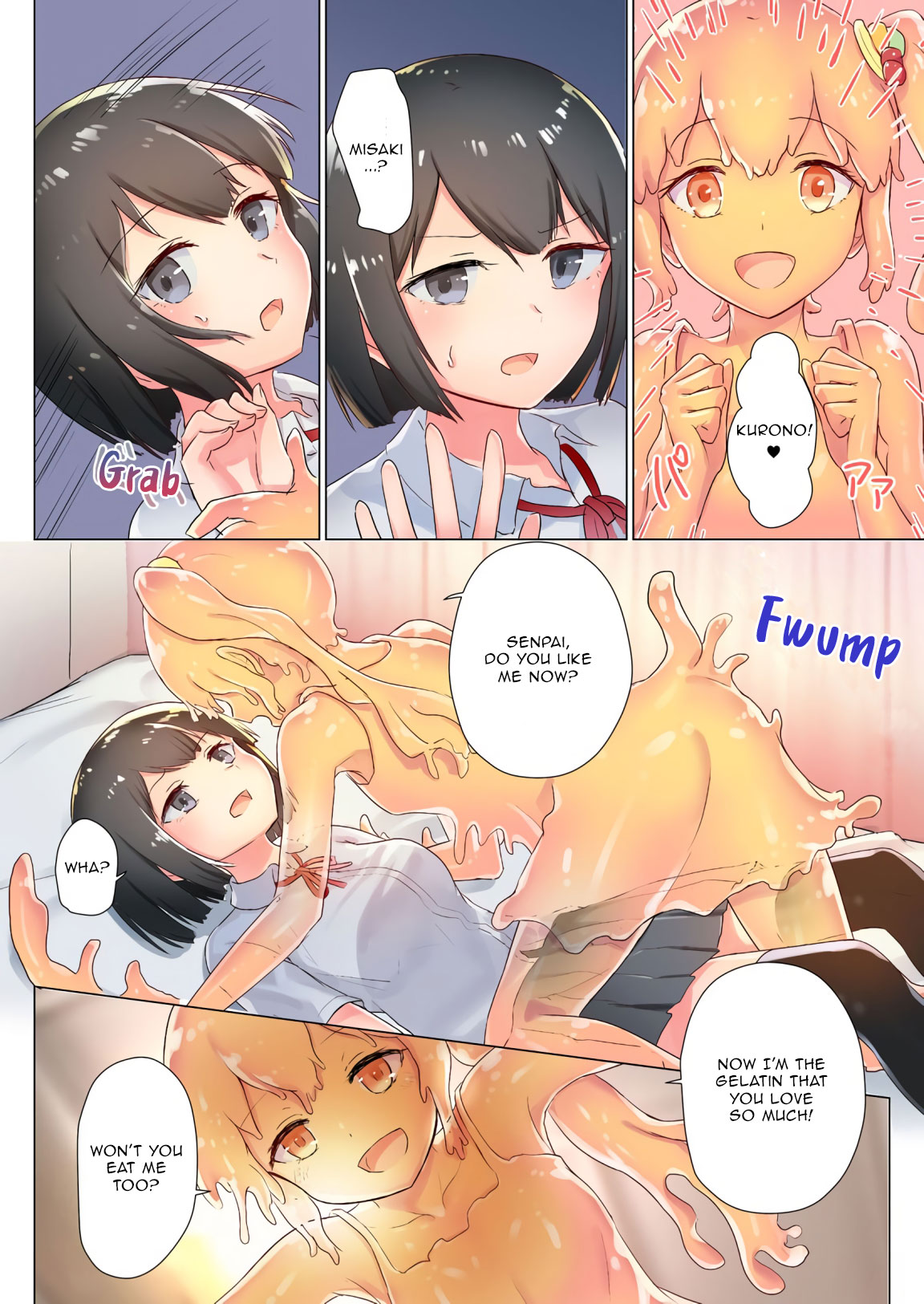 [ifpark] Senpai, Watashi o Tabete kudasai ~Jelly-ka Shoujo to Toromitsu Ecchi~ (Part 1) | Eat me, Senpai! ~The Gelatin Girl and the Thick, Lewd Nectar~ [English] [Aganon] image number 11