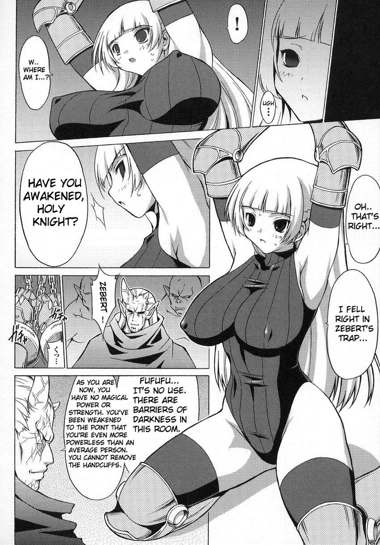 [Onomeshin] Bakunyuu Kishi Shion | Big Titty Warrior Sion (Tatakau Heroine Ryoujoku Anthology Toukiryoujoku 7) [English] {doujin-moe.us} 图片编号 6
