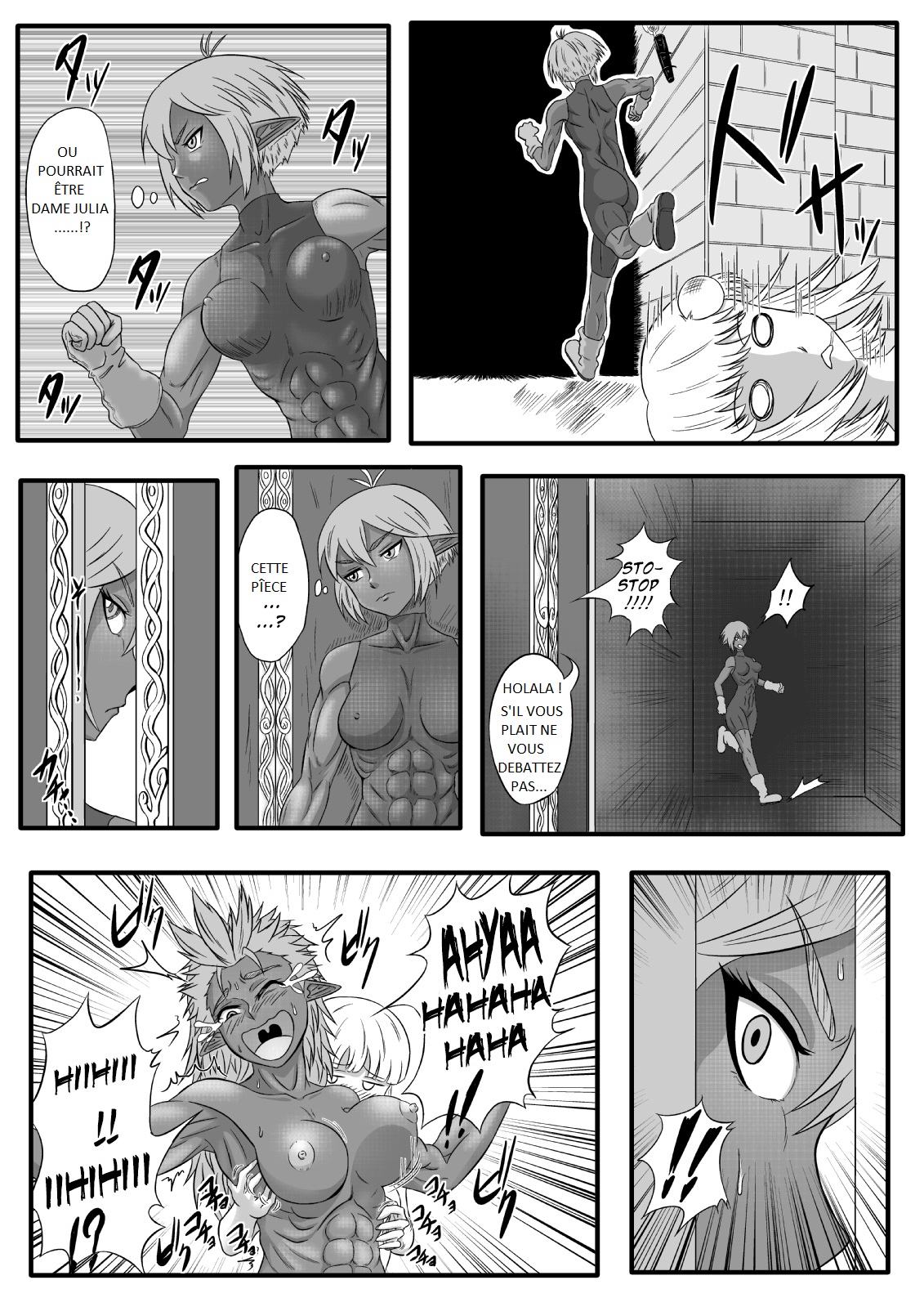 [Tick (Tickzou)] Kusuguri Goumon Taikyuu Hon ~Dark Elf Sokkin Hen~ | Tickling Torture Endurance Book ~Dark Elf Entourage~ [French] imagen número 6