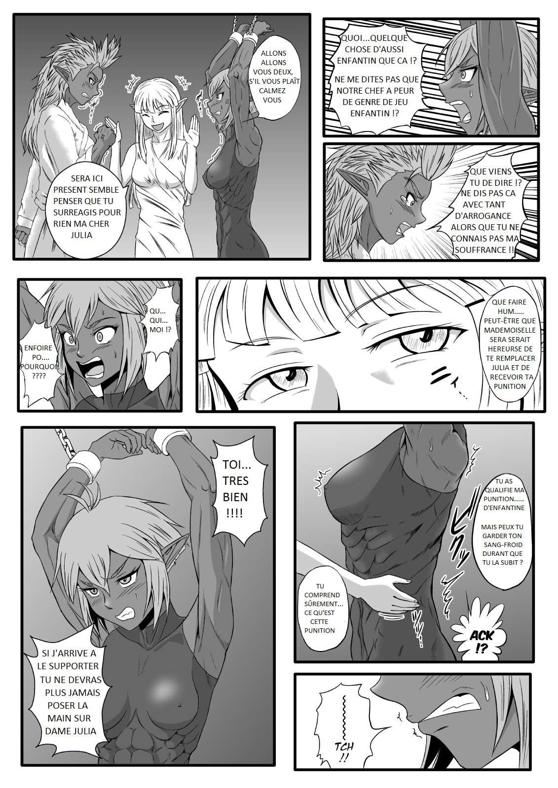 [Tick (Tickzou)] Kusuguri Goumon Taikyuu Hon ~Dark Elf Sokkin Hen~ | Tickling Torture Endurance Book ~Dark Elf Entourage~ [French] imagen número 11