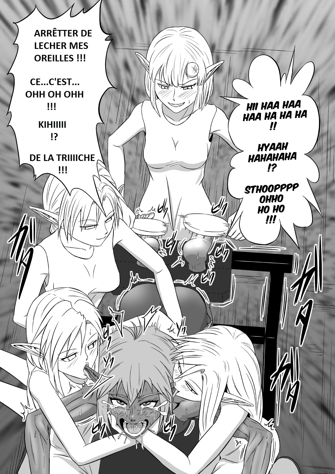 [Tick (Tickzou)] Kusuguri Goumon Taikyuu Hon ~Dark Elf Sokkin Hen~ | Tickling Torture Endurance Book ~Dark Elf Entourage~ [French] imagen número 20