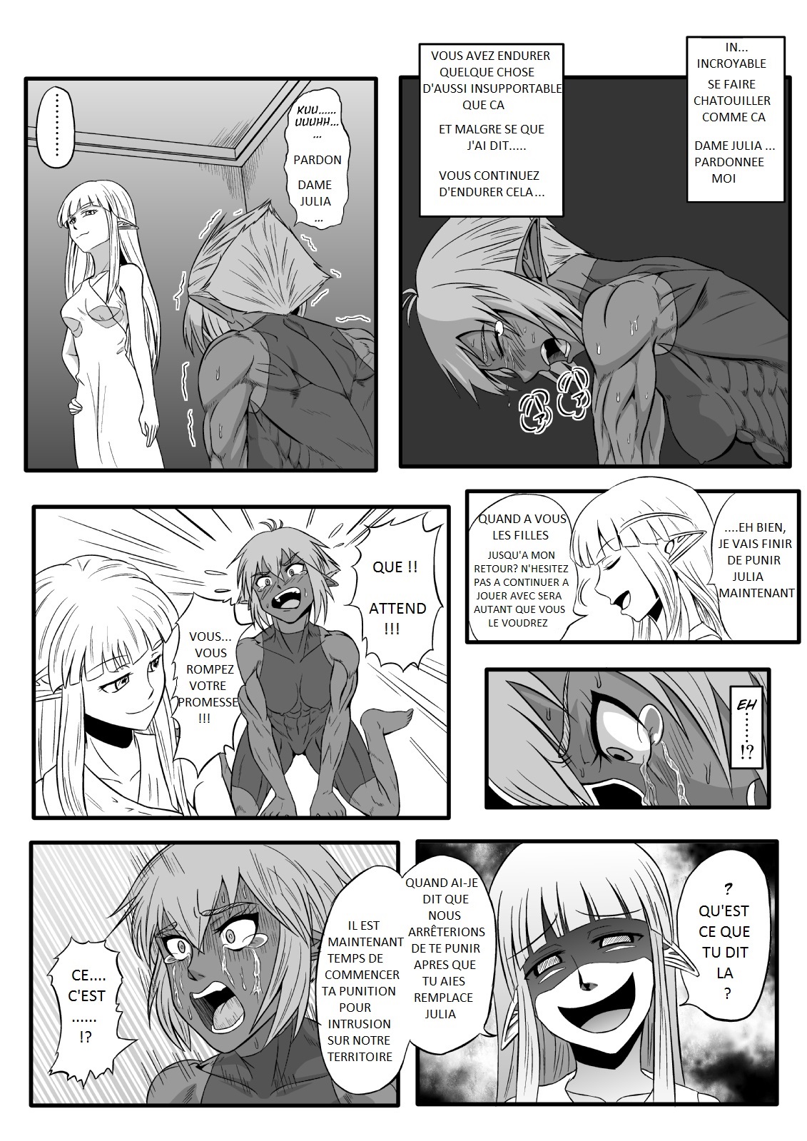 [Tick (Tickzou)] Kusuguri Goumon Taikyuu Hon ~Dark Elf Sokkin Hen~ | Tickling Torture Endurance Book ~Dark Elf Entourage~ [French] imagen número 24
