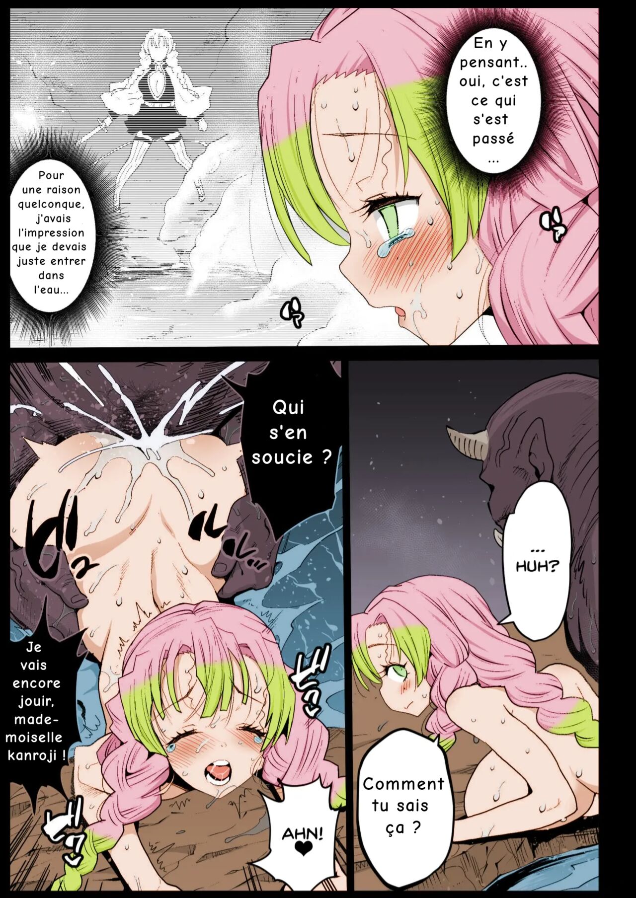 [Eromazun (Ma-kurou)] Saimin Onsen Kanroji Mitsuri - RAPE OF DEMON SLAYER 5 (Kimetsu no Yaiba) [French] [grrlesH] [Colorized] [Miss One Life] [Digital] imagen número 21