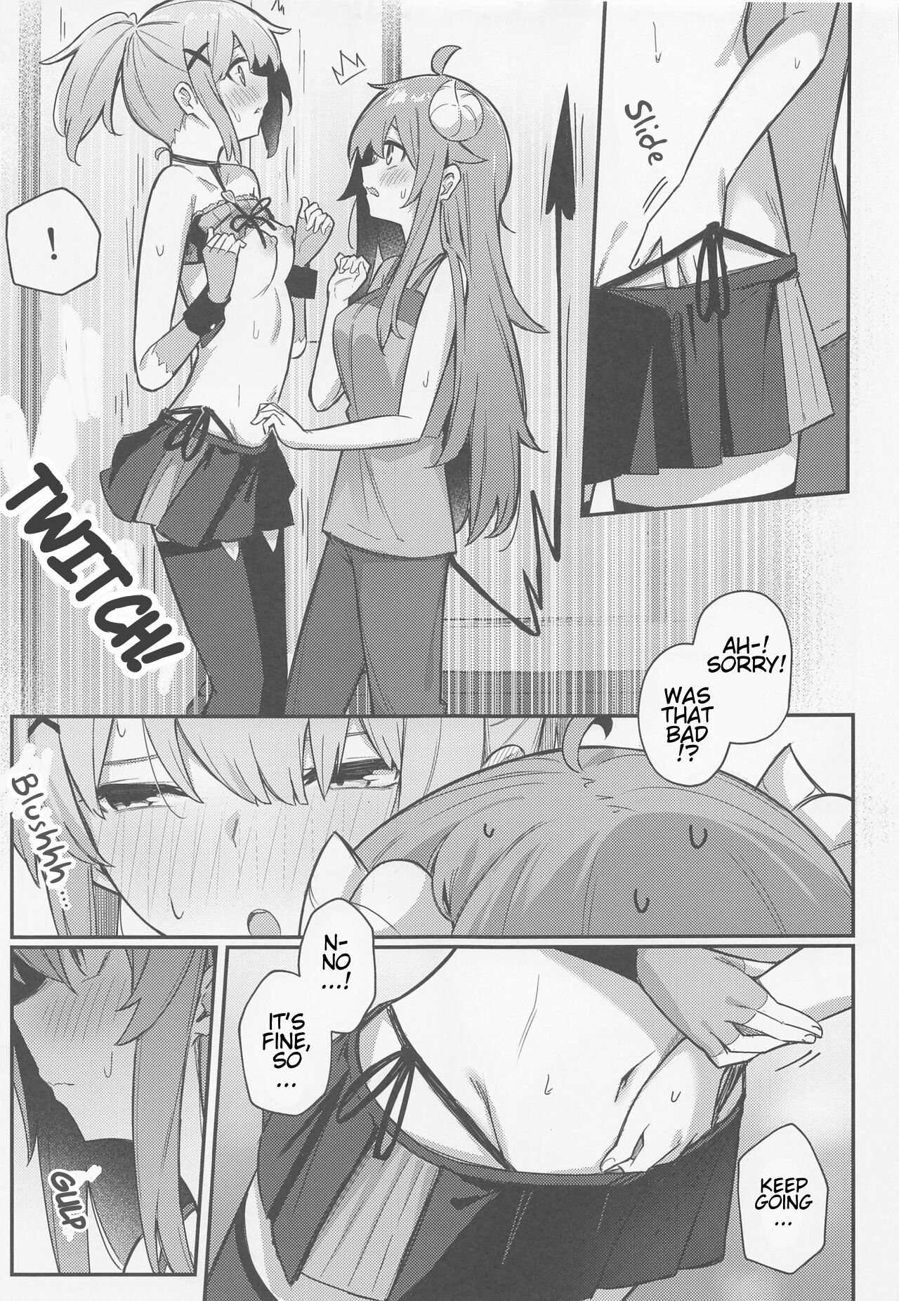 (Natsu no Doujinsai 2022) [Bochi Bochi no Ki (Borusiti)] Momo-chan Yamiochi Shita!? (Machikado Mazoku) [English] [estradiol] image number 20