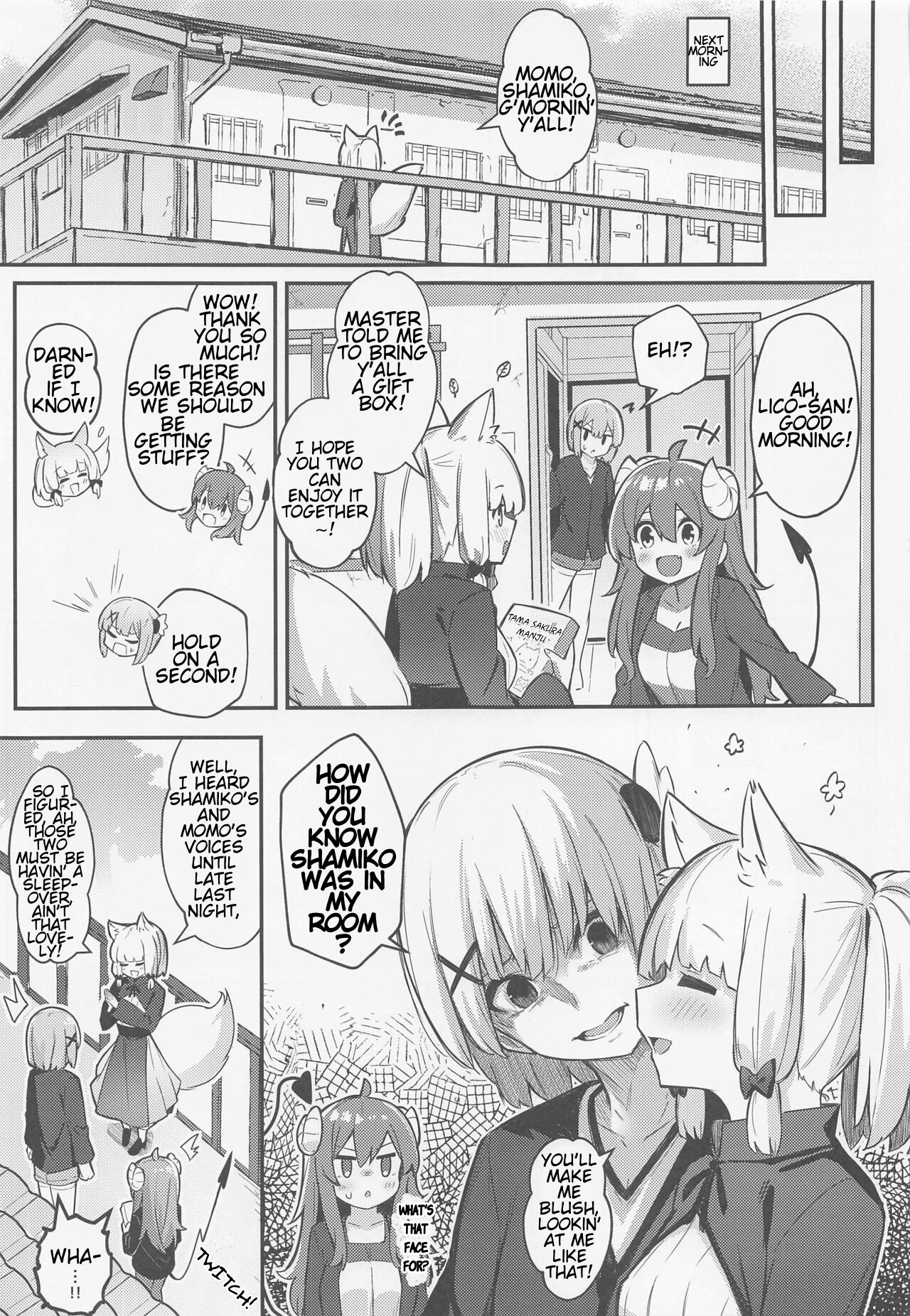 (Natsu no Doujinsai 2022) [Bochi Bochi no Ki (Borusiti)] Momo-chan Yamiochi Shita!? (Machikado Mazoku) [English] [estradiol] image number 36