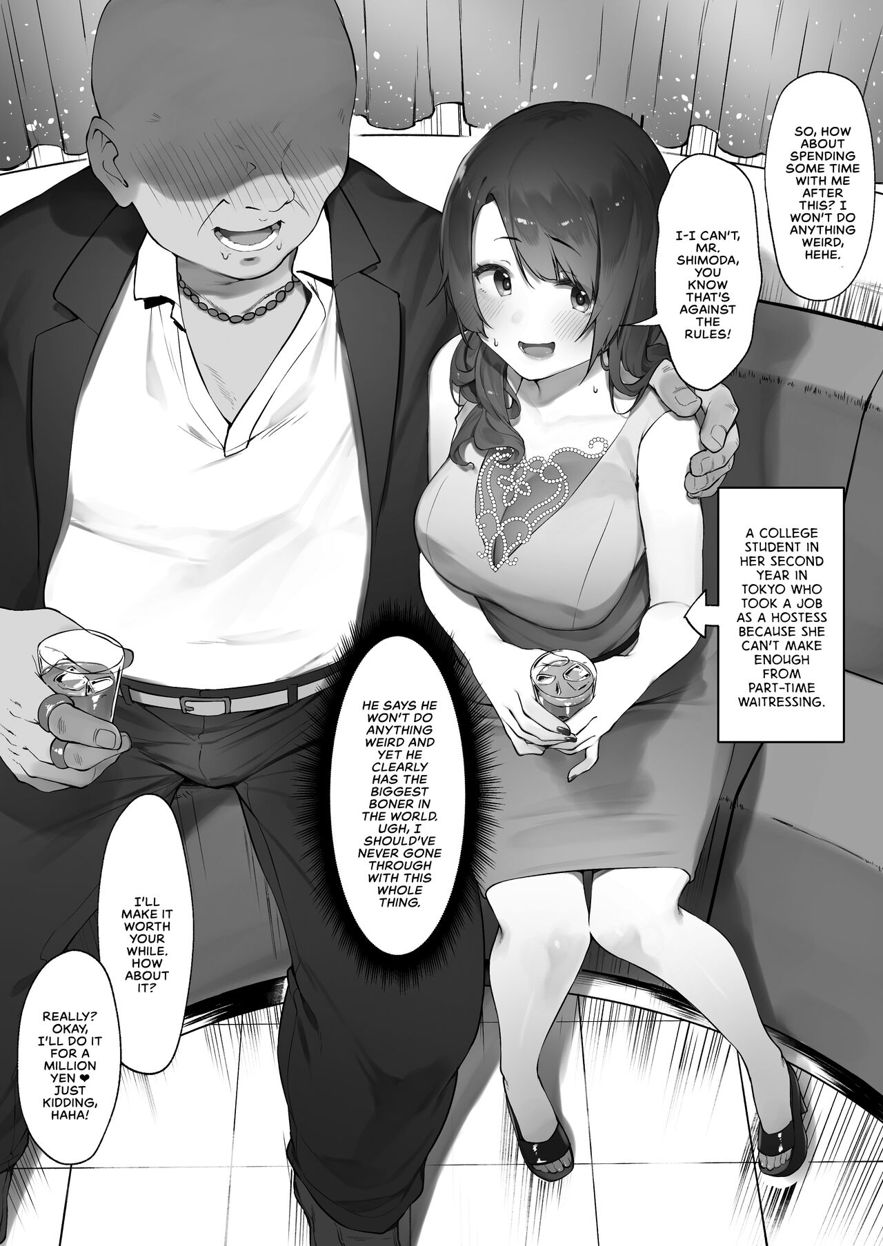 [Nigiri Usagi] Karui Kimochi de Kyabajou ni Natta Kekka | When You Start Working as a Hostess Without Setting Boundaries  [English] [defan752] image number 1