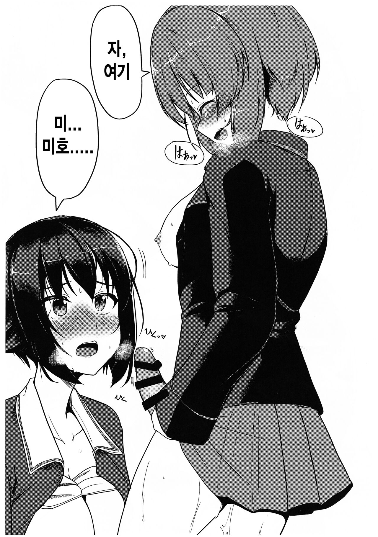 (C91) [obsession! (Hyouga)] Miho Maho Shinkan ga Maniawanakatta Hon | 미호마호 신간 제시간에 못낸 책 (Girls und Panzer) [Korean] [걸즈 앤 판처 갤러리] image number 7