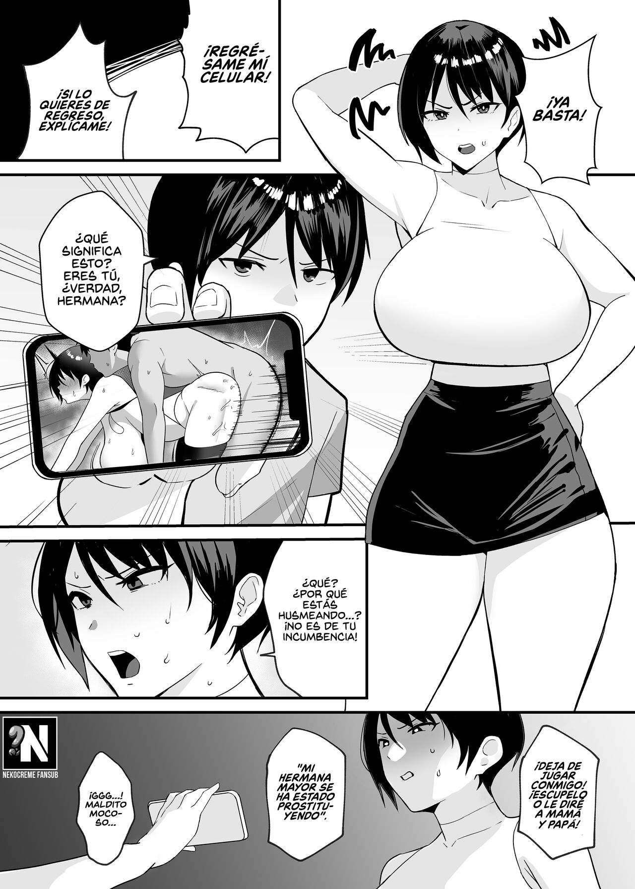 [C-kyuu Denga (c-kyuu)] Robándome a mi Hermana~ Una Historia de cómo hago que mi Hermana, la cuál grabo un vídeo porno con su Amigo con beneficios, entre en razón~ [Spanish] [NekoCreme + Rakuen Translations] 图片编号 2