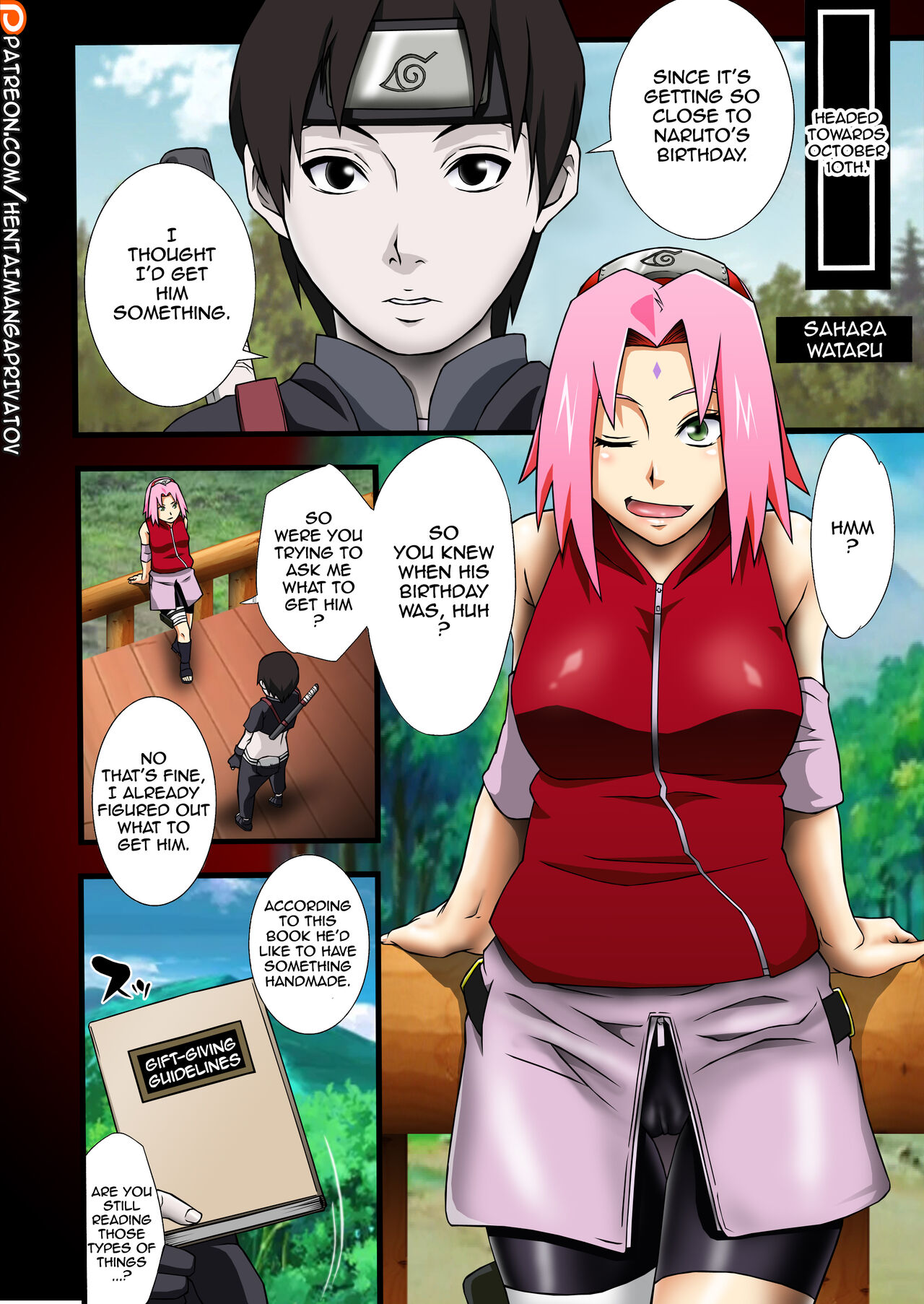 (C87) [Karakishi Youhei-dan Shinga (Sahara Wataru, Sentarou)] Haouju 2 (Naruto) [English] {hentaimangaprivatov} [Color] image number 20
