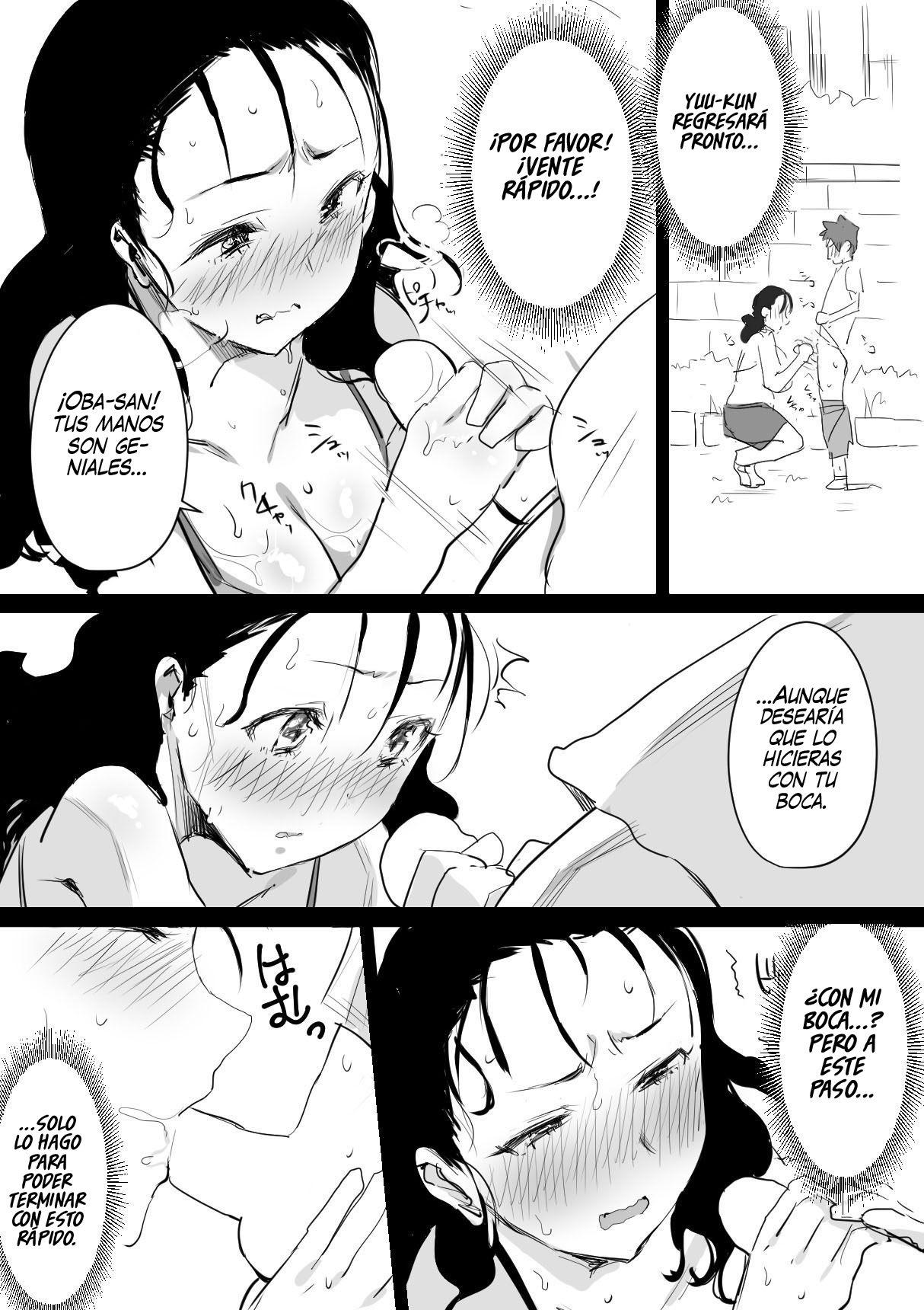 [Dynamic Mom (Onodera, Uni18)] Natsu to Oba-san | Verano con una Mujer Mayor [Spanish] [NekoCreme + Rakuen Traslations] 图片编号 8