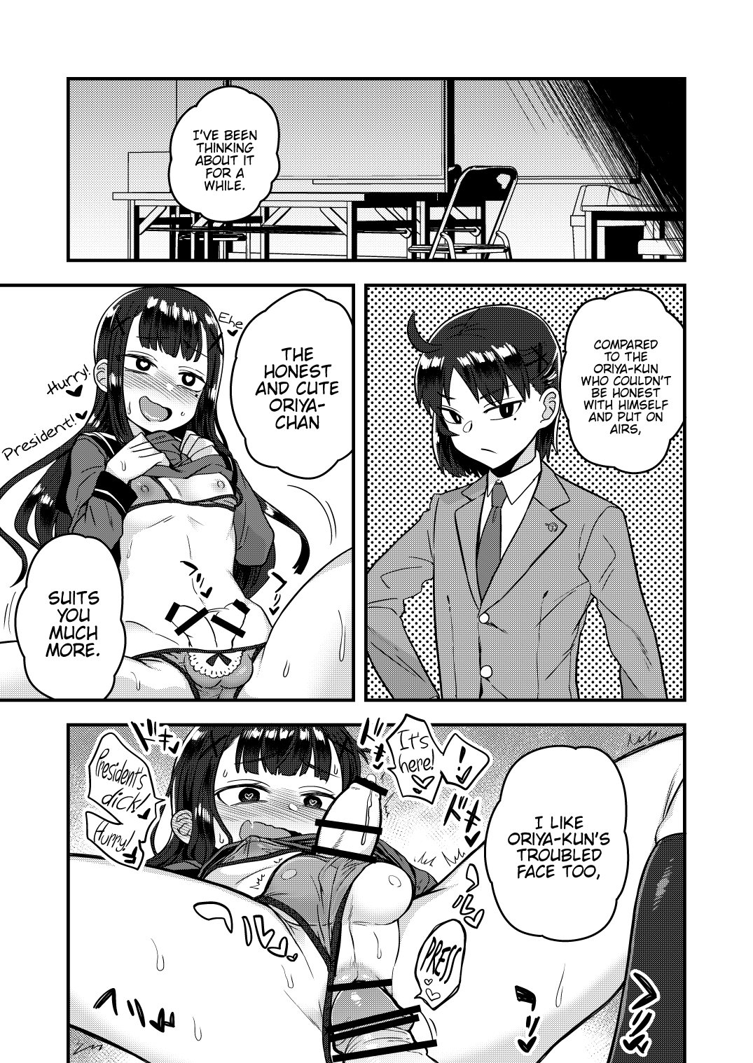 [Odenden (Kotori Yuuya)] Fukukaichou ga Kaichou no Kanojo ni Naru made | Until the Vice President Becomes the President's Girlfriend [English] {Hennojin} image number 26