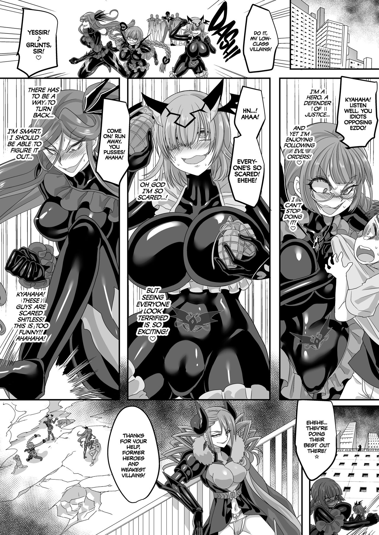 [Amuai Okashi Seisakusho (Kouji)] Saikyou no Seigi no Hero wa Kagami no Naka de wa Saijaku no Kaijin | The Strongest Hero of Justice is the Weakest Villain in the Mirror [English] numero di immagine  35