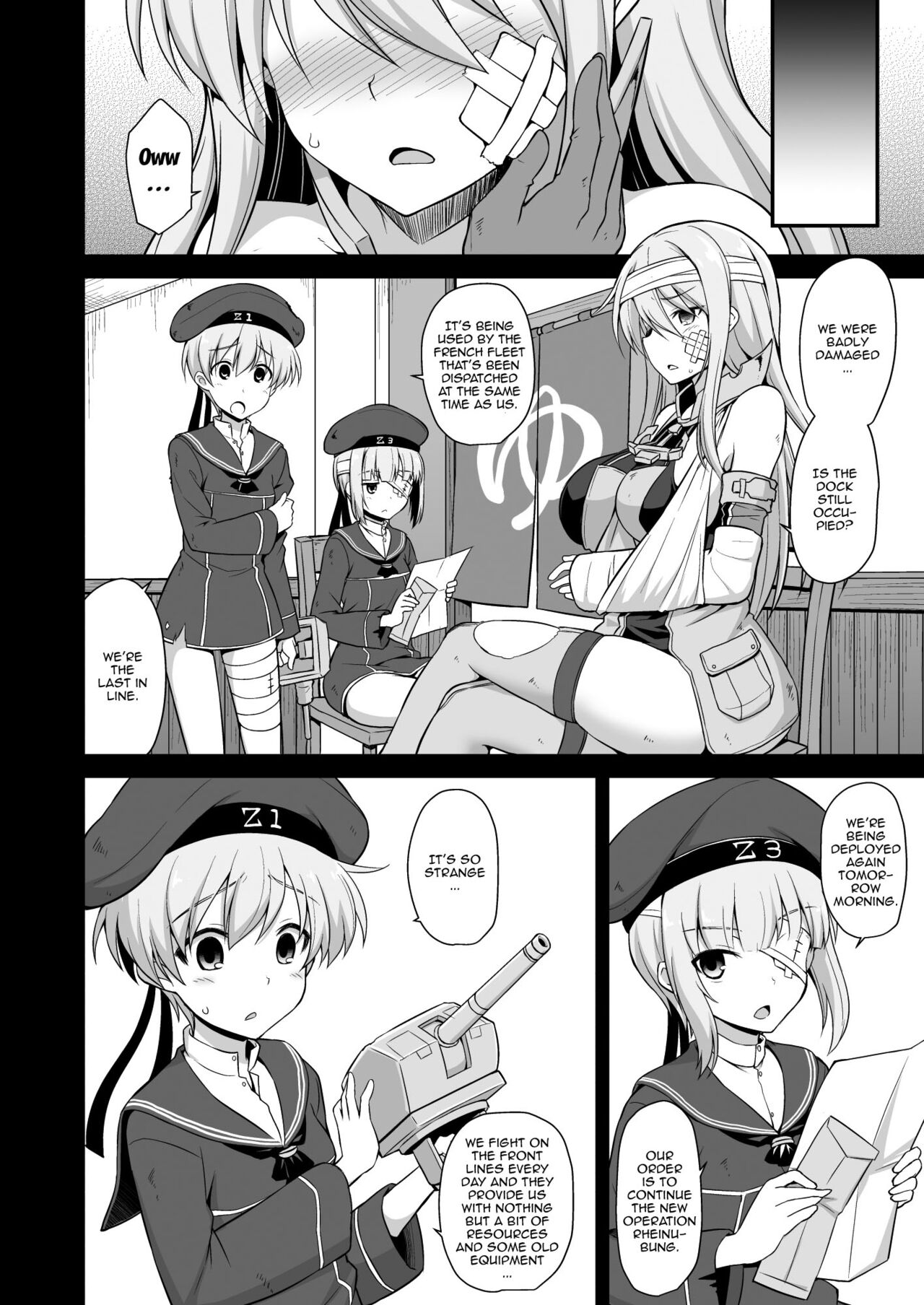 [Akutensoushin (Kokutou Nikke)] Kanmusu Chakunin Zenya Prinz Eugen Yaku Ochi Nyuugi Kousai (Kantai Collection -KanColle-) [English] {Doujins.com} [Digital] imagen número 3
