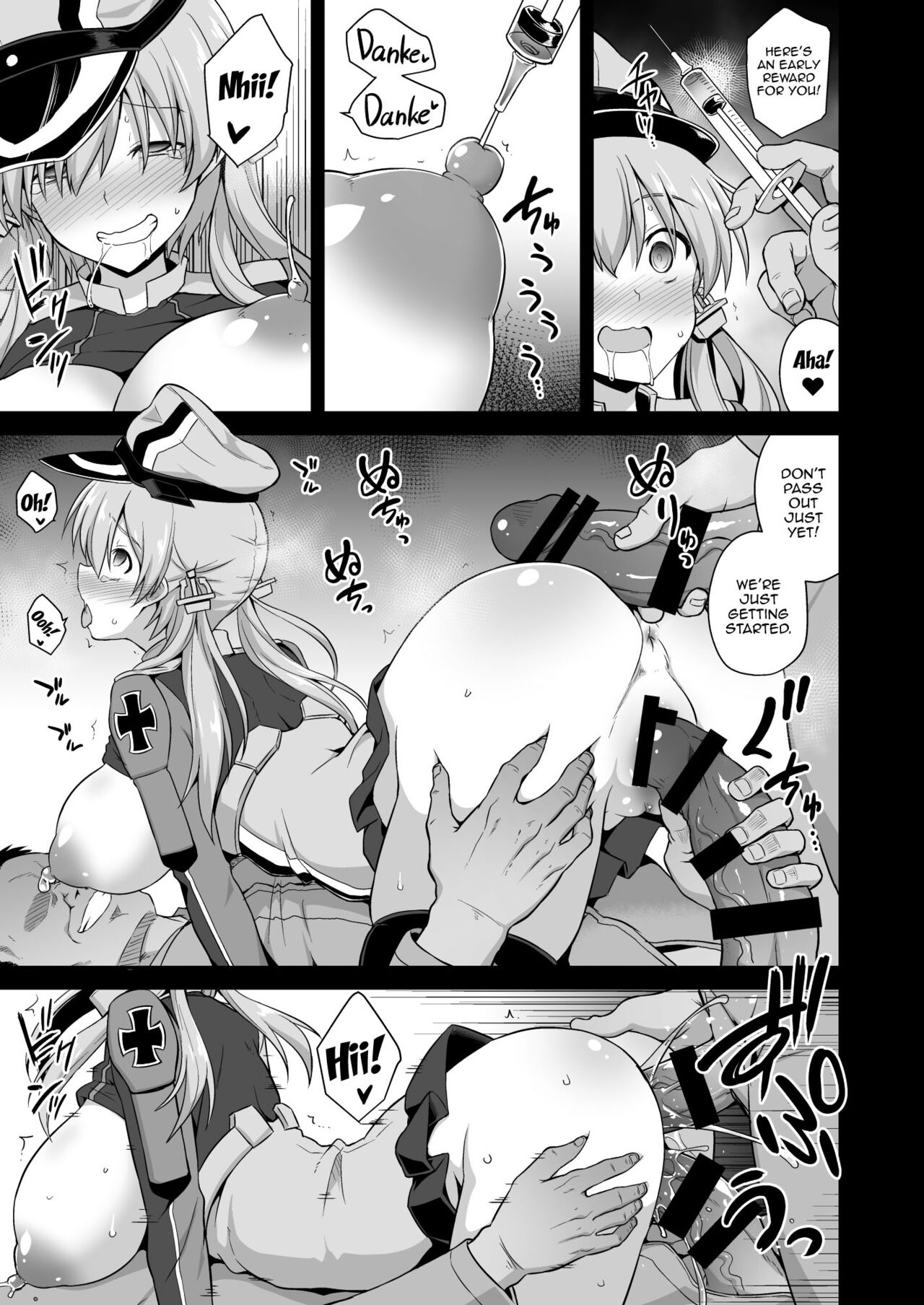 [Akutensoushin (Kokutou Nikke)] Kanmusu Chakunin Zenya Prinz Eugen Yaku Ochi Nyuugi Kousai (Kantai Collection -KanColle-) [English] {Doujins.com} [Digital] imagen número 20