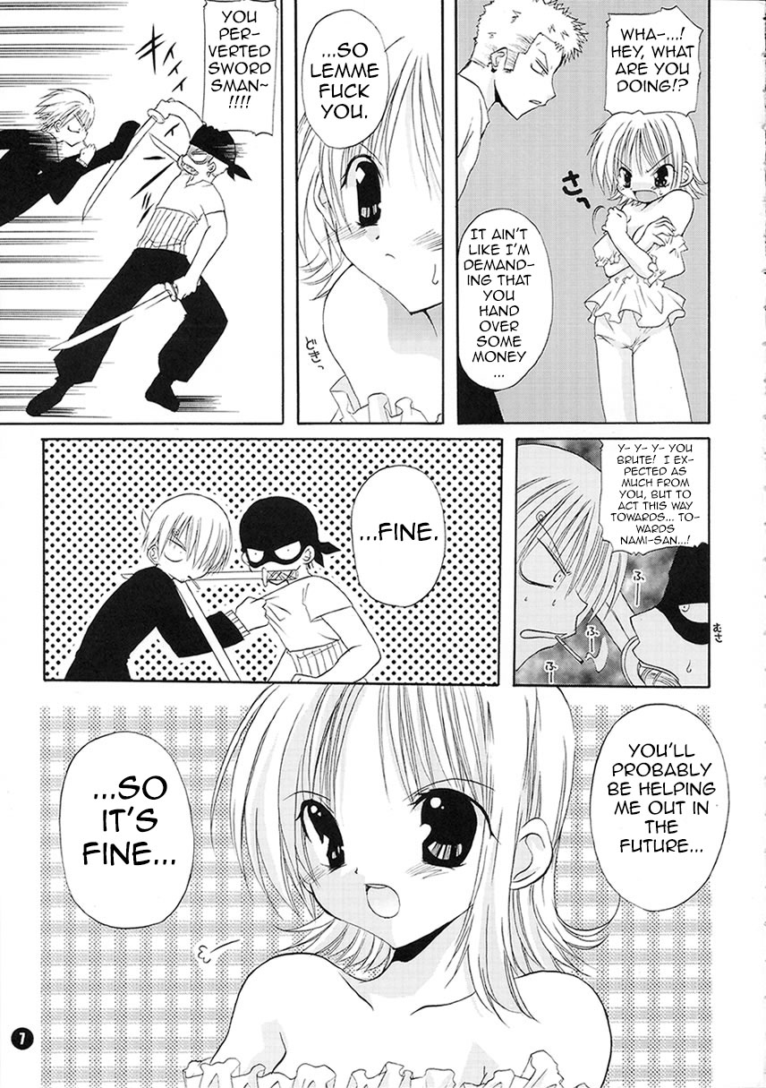 (C62) [Takanaedoko (Takanae Kyourin)] Orange Mystery (One Piece) [English] {Doujins.com} Bildnummer 6