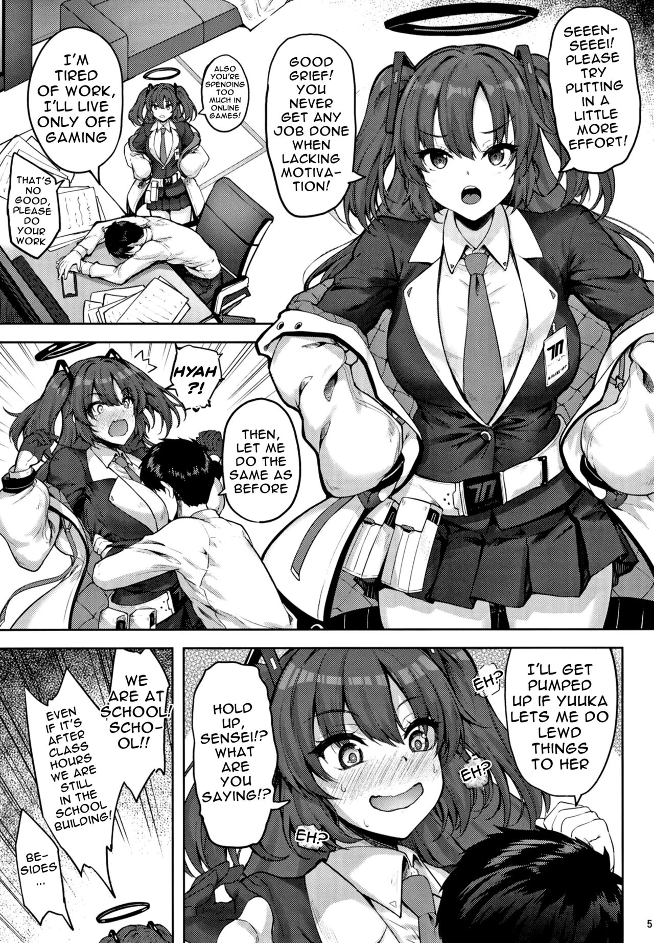 [Mugen@WORKS (Akiduki Akina)] Hontou…1-kai dake desukarane | Fine... But We're Only Doing It This One Time (Blue Archive) [English] {Doujins.com} [Digital] image number 3
