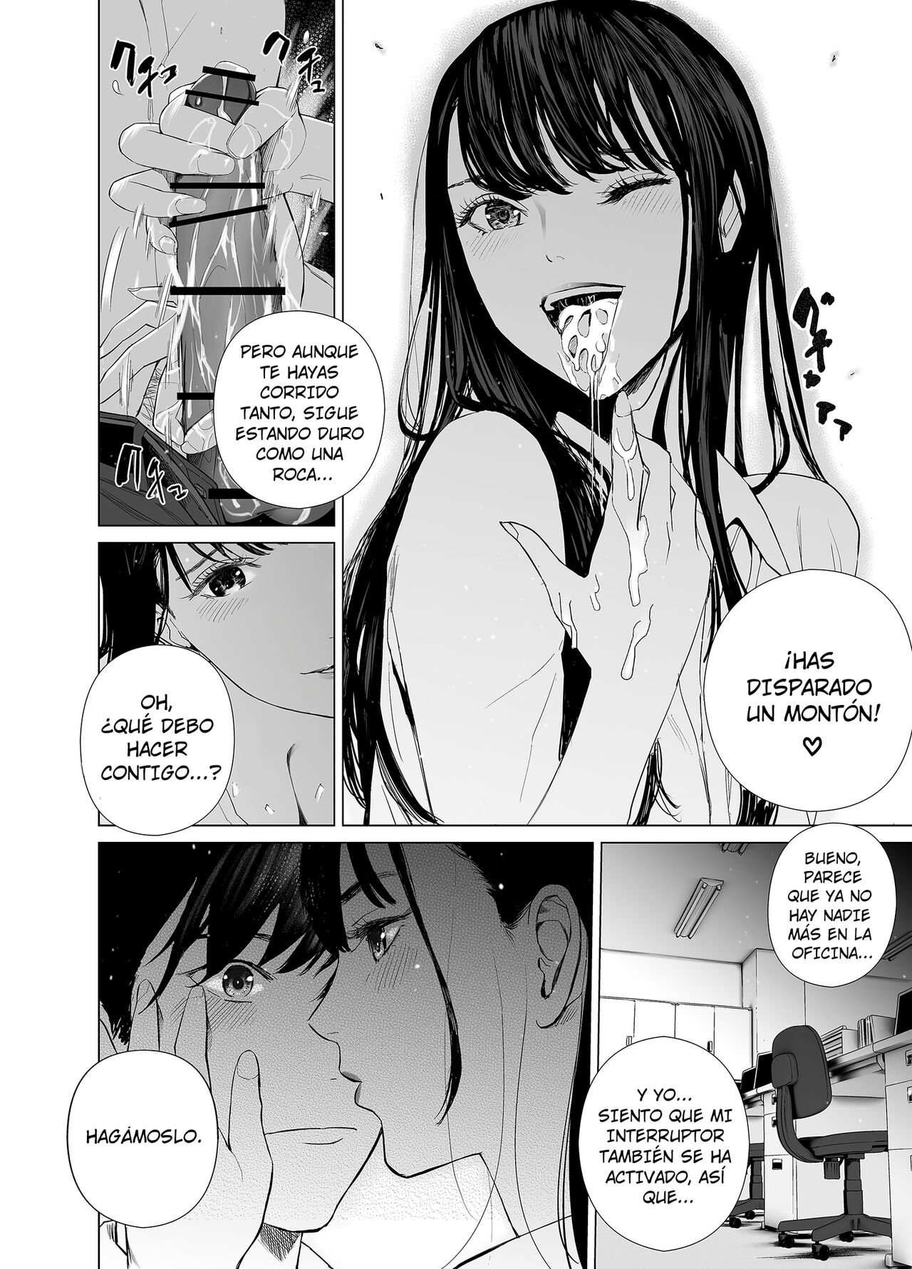 [Marialite (shida)] Saenai Kouhai wa Bijin OL to Hitotsu ni Naru | Cómo Un Oficinista Aburrido Se Convirtió en Uno Con Su Superior Sexy [Spanish] image number 5