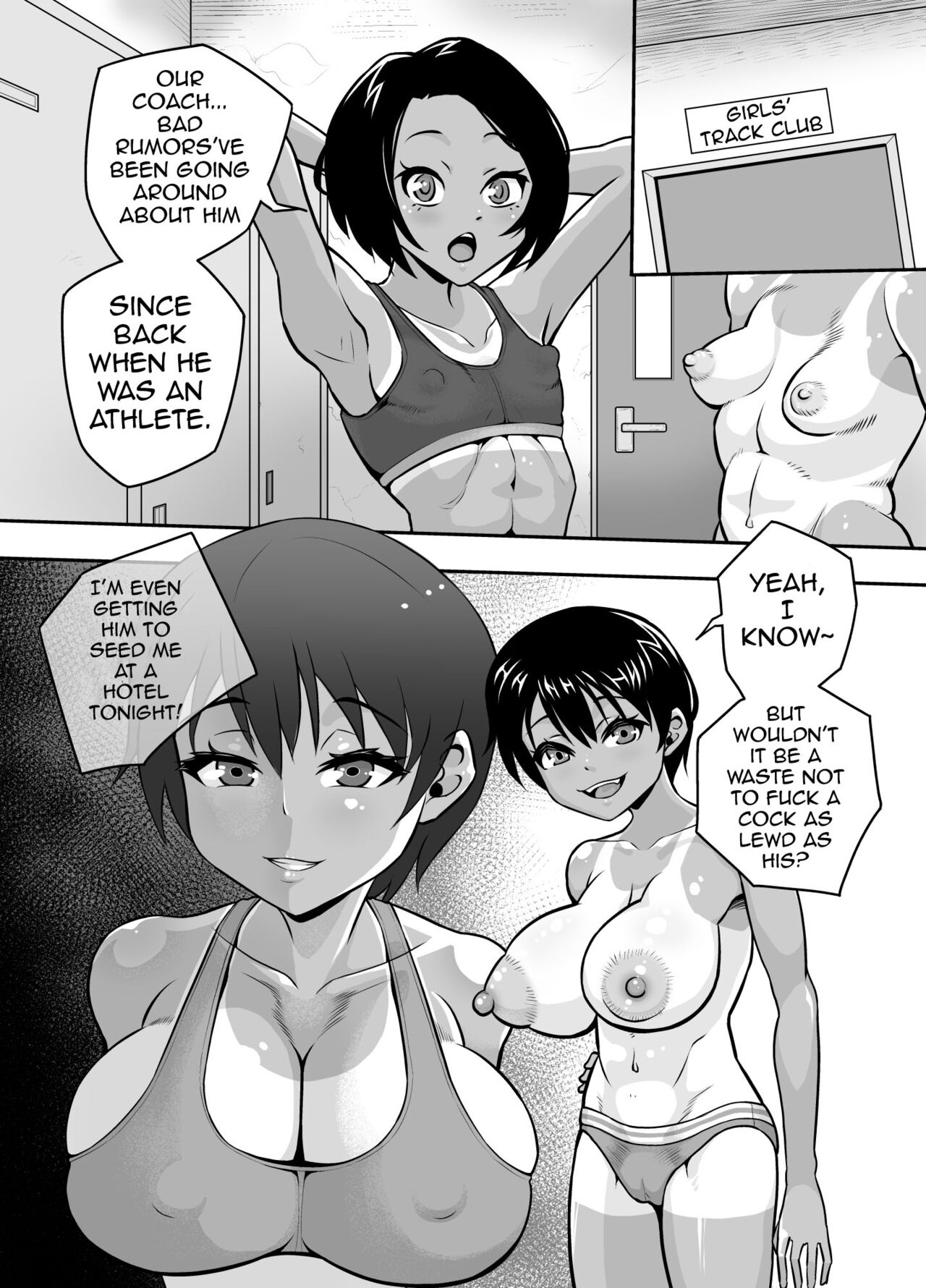 [Mofu Mofu Sheep (Fujikyuu)] Rikujou-bu Tsubasa Inran Kyonyuu Athlete | The Lewd Big Breasted Athlete of The Track and Field Club [English] {Doujins.com} numero di immagine  12