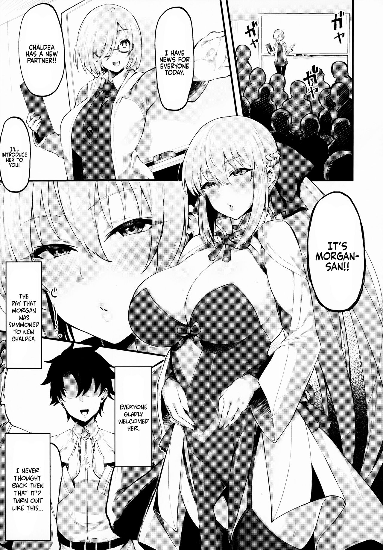 (C100) [Nazunasoft (Katsura Harufumi)] Icha Love Amaama Morgan-sama | Sweet Lovey-dovey Morgan-sama (Fate/Grand Order) [English] [Coffedrug] numero di immagine  3