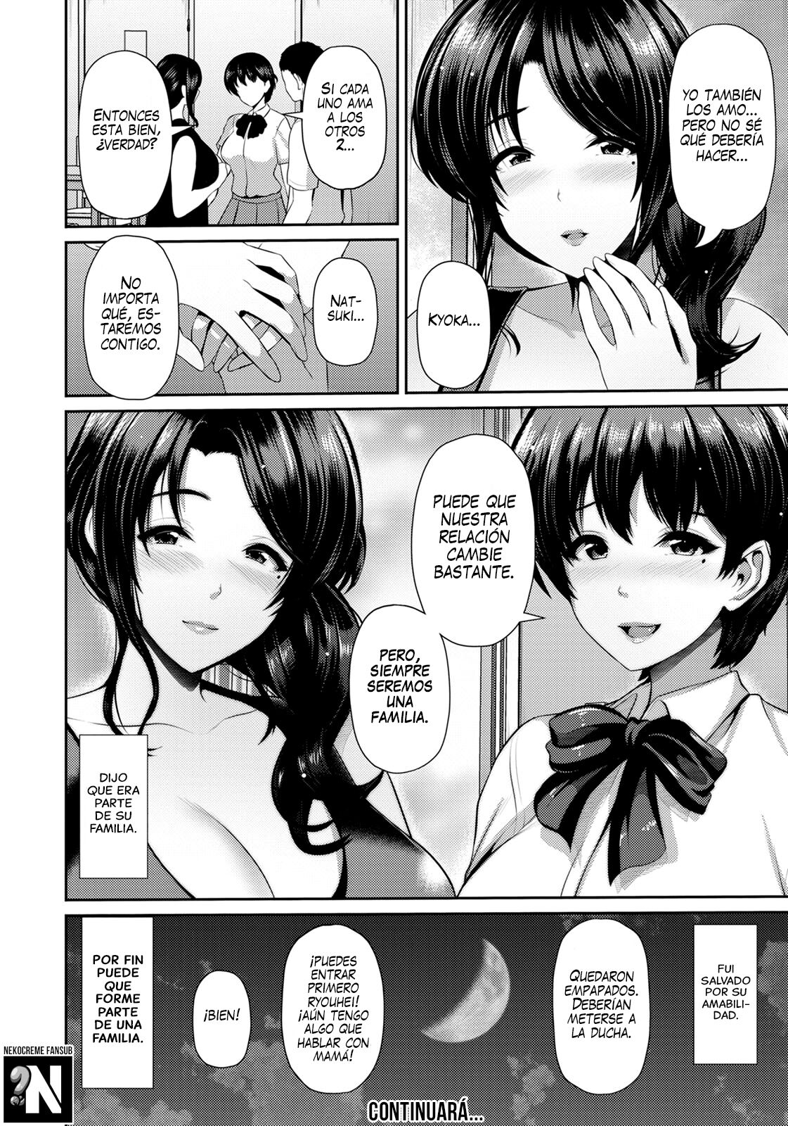 [Toba Yuga] Oyako to Seiai | Relaciones Sexuales con Madre e Hija ~Natsuki-san~ [Spanish] [NekoCreme + Rakuen Traslations + LK SCAN] image number 22