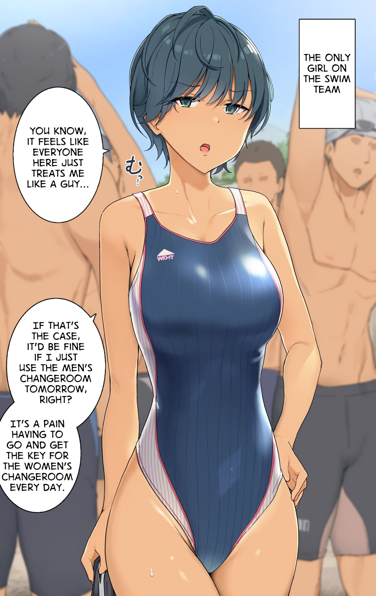 [Wakamatsu] Joshi Buin Hitori dake no Suieibu | The Only Girl on the Swim Team [English] image number 1
