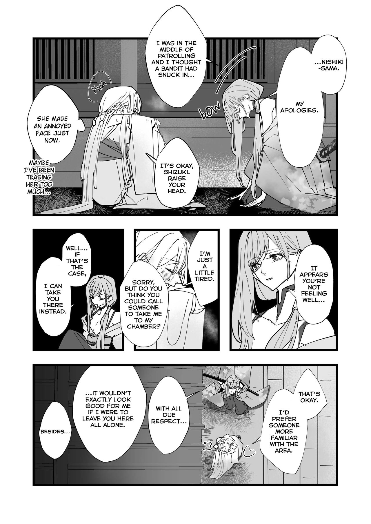 [Hakumaidokoro (Komera)] Tengu no Kuni Shuukaheigetsu | Tengu no Kuni Extra chapter: Bewitching Beauty [English] {/yuri/ Scanlations + Lazy Lily + Hennojin} 图片编号 4