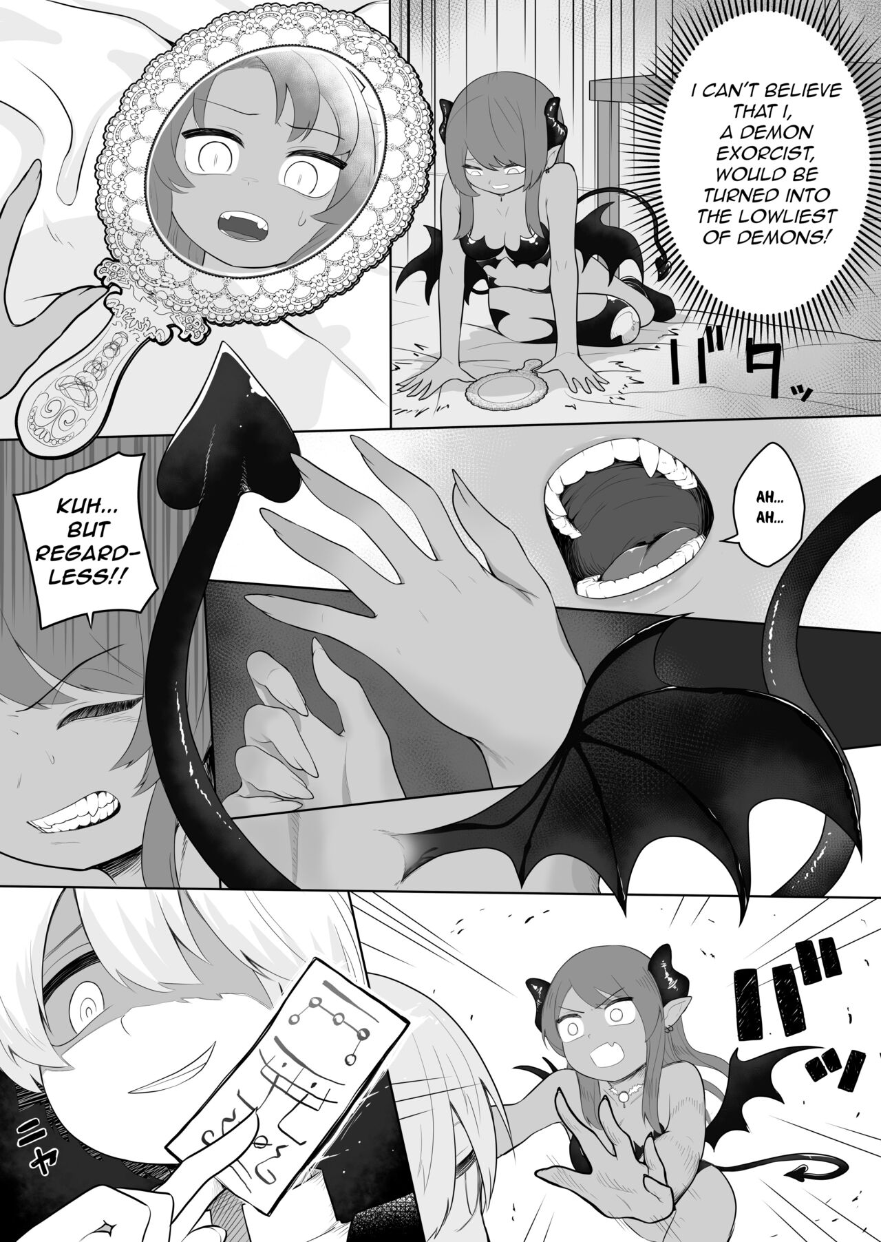 [Amuai Okashi Seisakusho (Ahoge Kinoko, Kikkomuhito)] Taima no Sandatsusha ~Taimashi ga Karada mo Kioku mo Succubus ni Ubawareru Ohanashi~ [English] Bildnummer 7