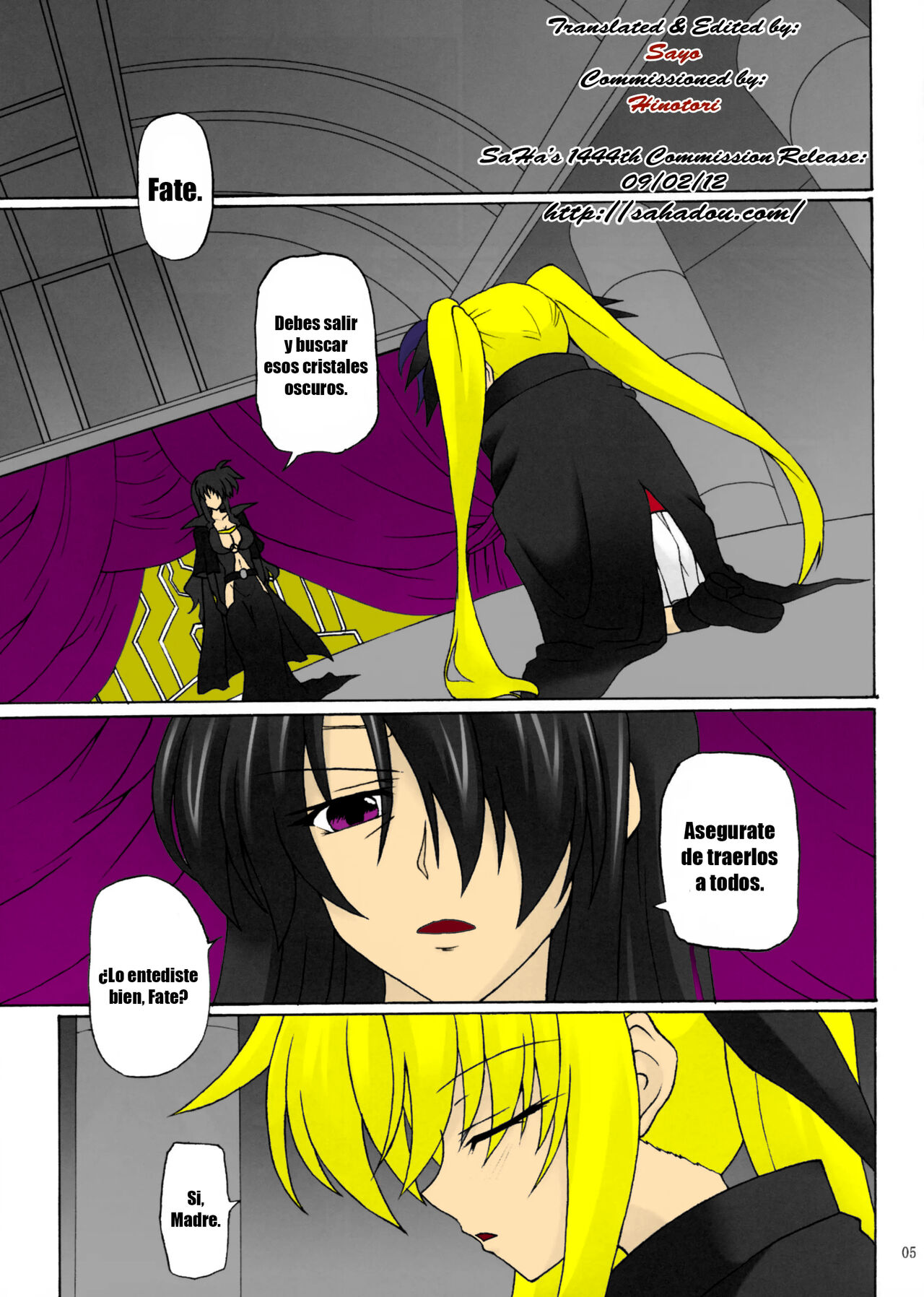 (COMIC1☆5) [Nejimaki Kougen (Kirisawa Tokito)] Capture Girl F (Mahou Shoujo Lyrical Nanoha) (Spanish) [Colored] 图片编号 2