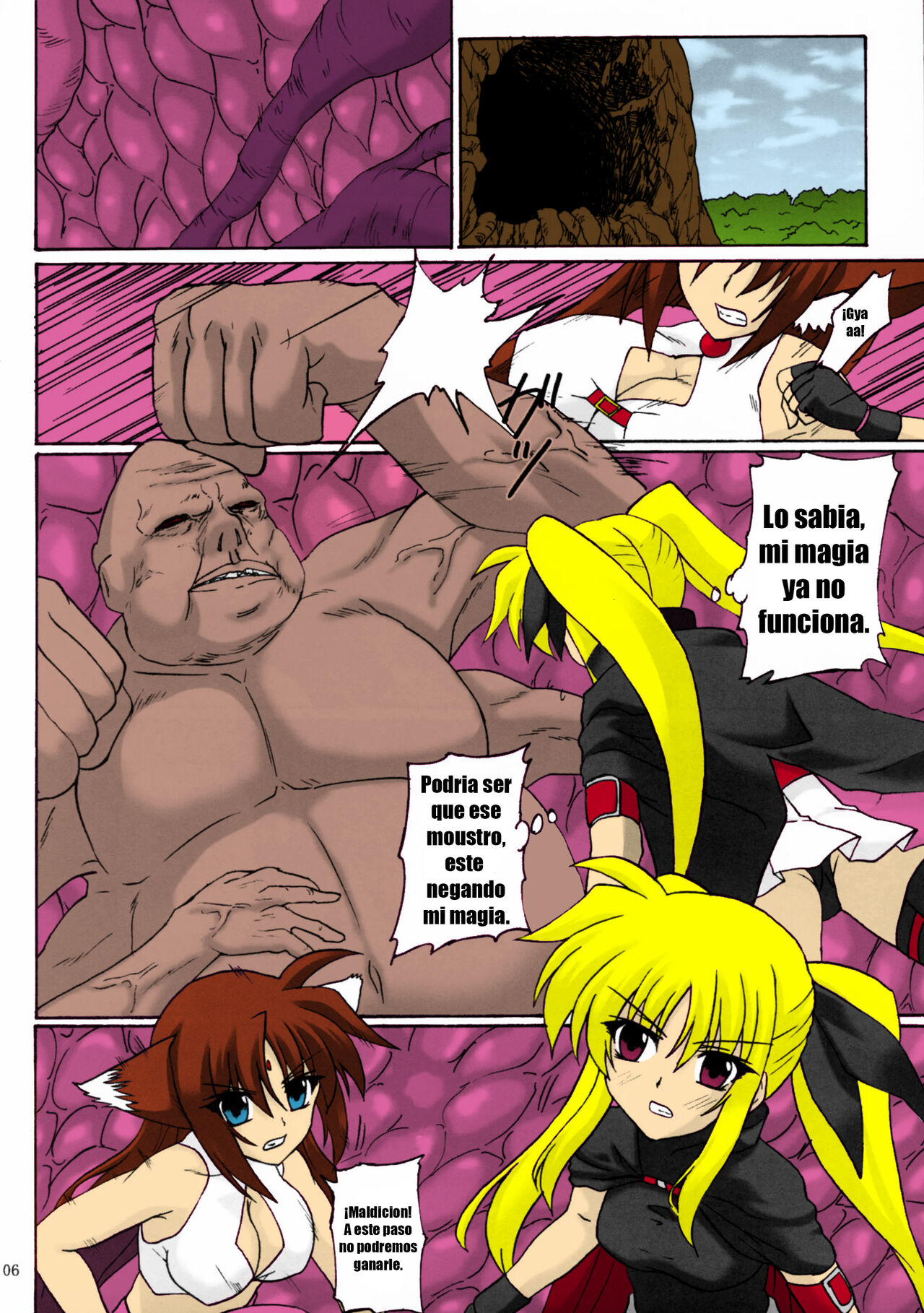 (COMIC1☆5) [Nejimaki Kougen (Kirisawa Tokito)] Capture Girl F (Mahou Shoujo Lyrical Nanoha) (Spanish) [Colored] 图片编号 3