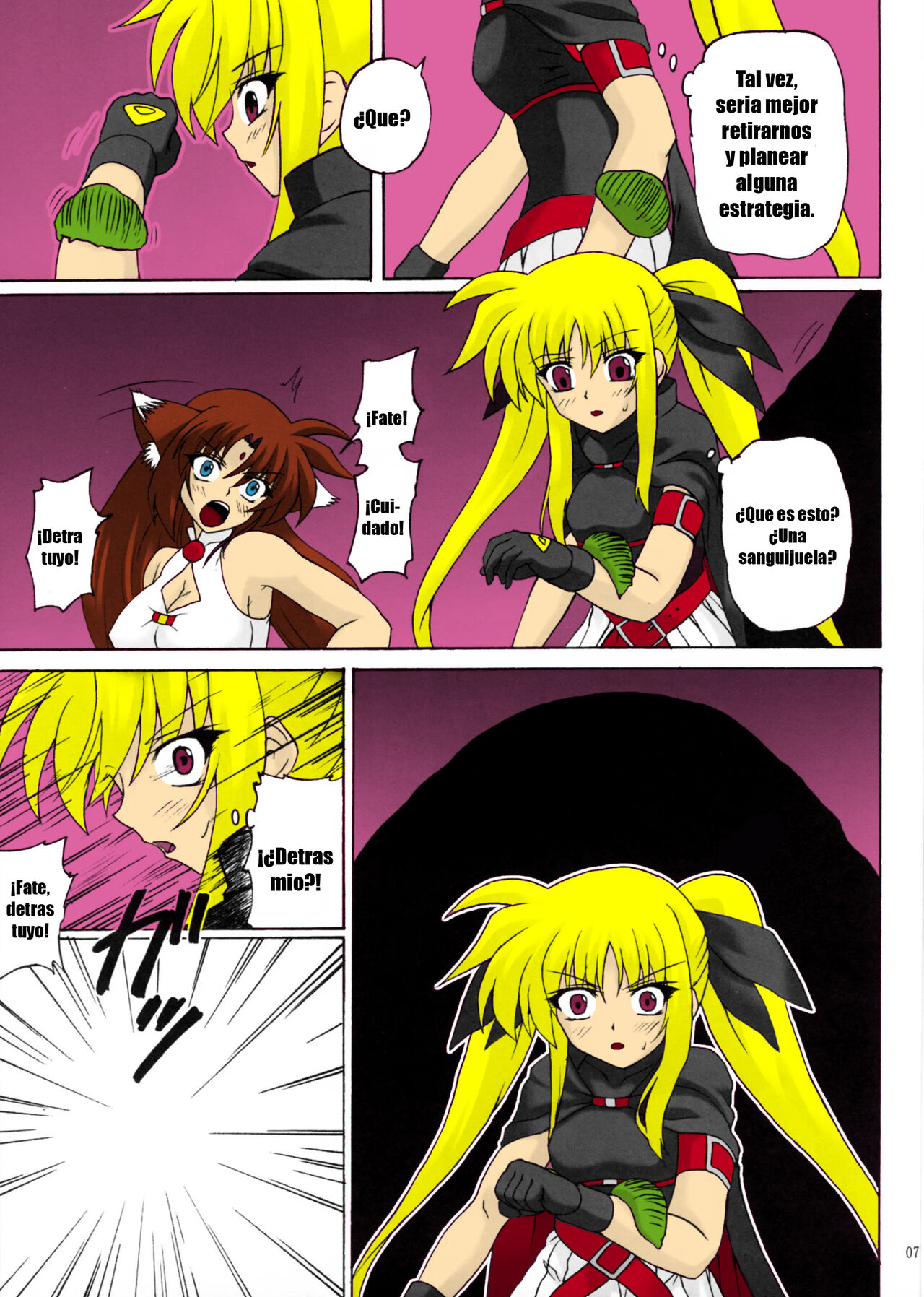 (COMIC1☆5) [Nejimaki Kougen (Kirisawa Tokito)] Capture Girl F (Mahou Shoujo Lyrical Nanoha) (Spanish) [Colored] 图片编号 4