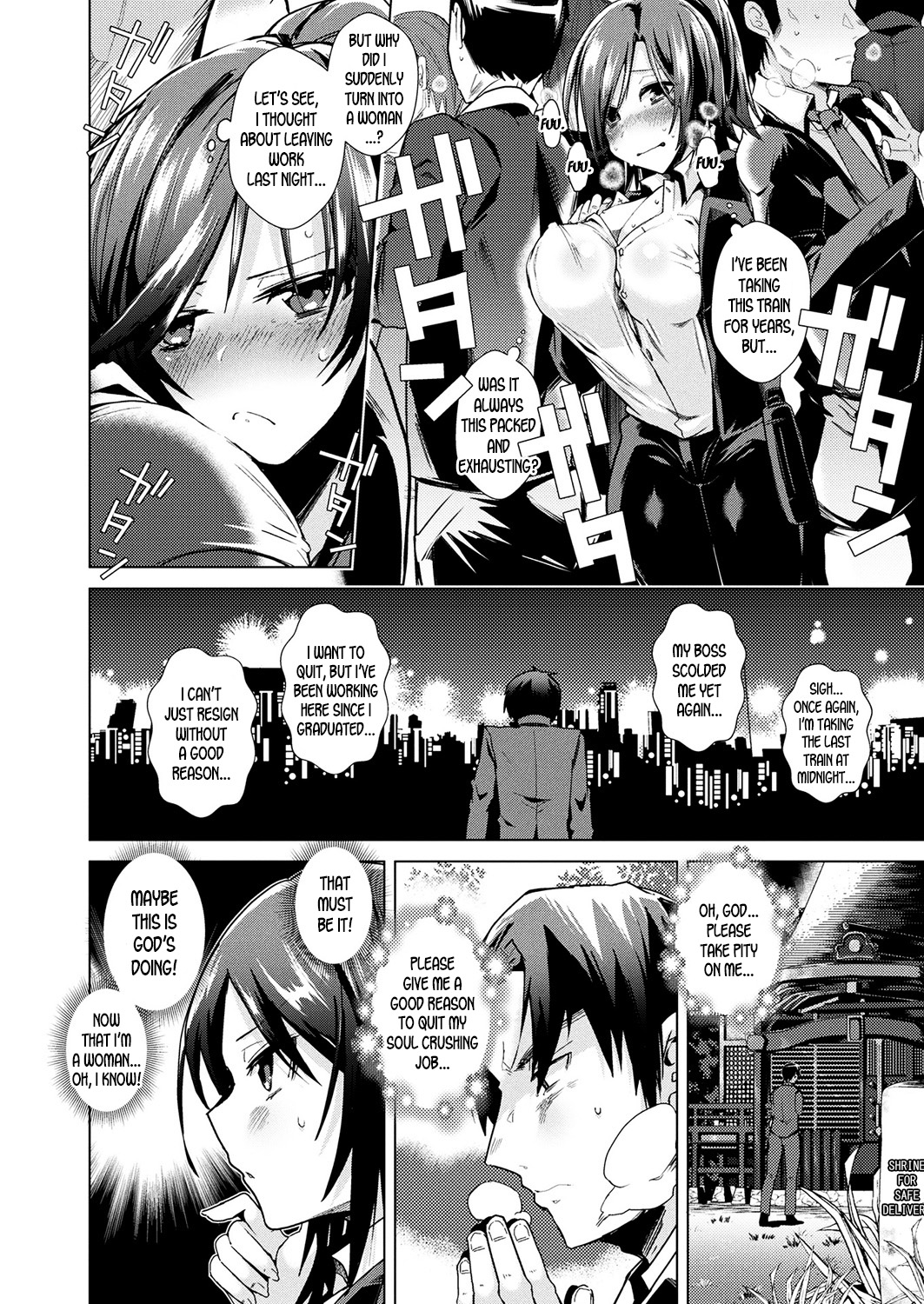 [Ebina Ebi] Karae! Nyotaika Kotobukitaisya | Let's Aim For It! Turn into a Woman, Get Married and Resign from Work! (COMIC Unreal 2018-02 Vol. 71) [English] [desudesu] [Digital] 2eme image