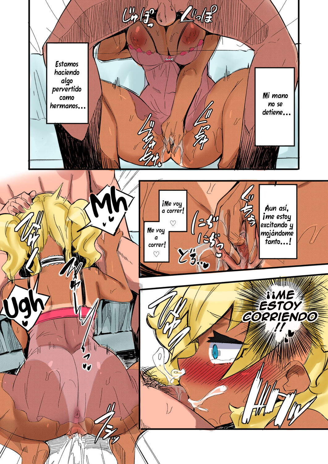 [Mocco] Hatsu Fuuzoku wa Aitsu to Battery ~Kyousei Skinship de Fukamari Sugiru Kankei~ (COMIC Grape Vol. 85) [Spanish] [Nisor] [Colorized] image number 12