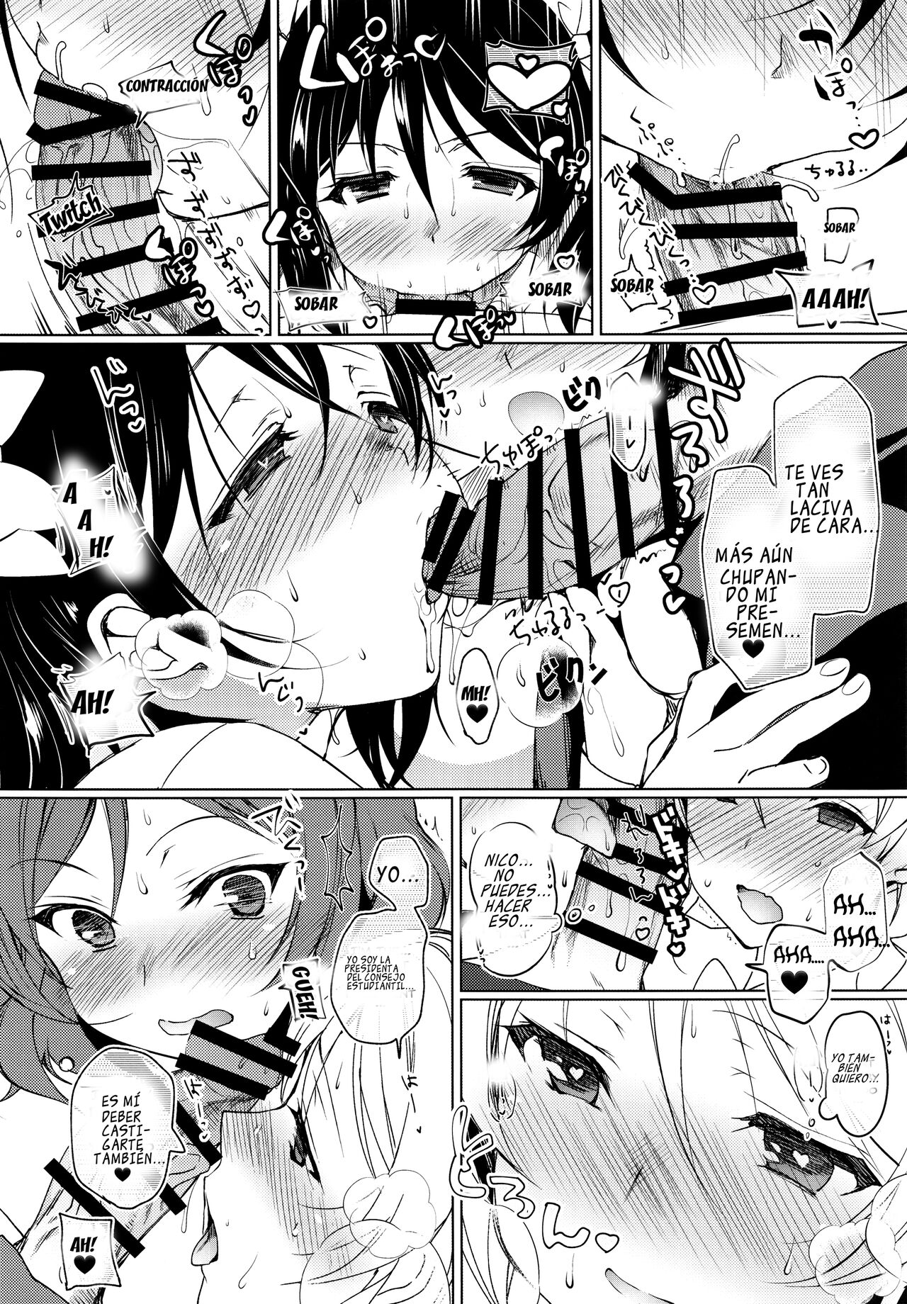 (COMIC1☆10) [Ninokoya (Ninoko)] BiBi Lesson (Love Live!) [Spanish] [ＭΛＸ] image number 8