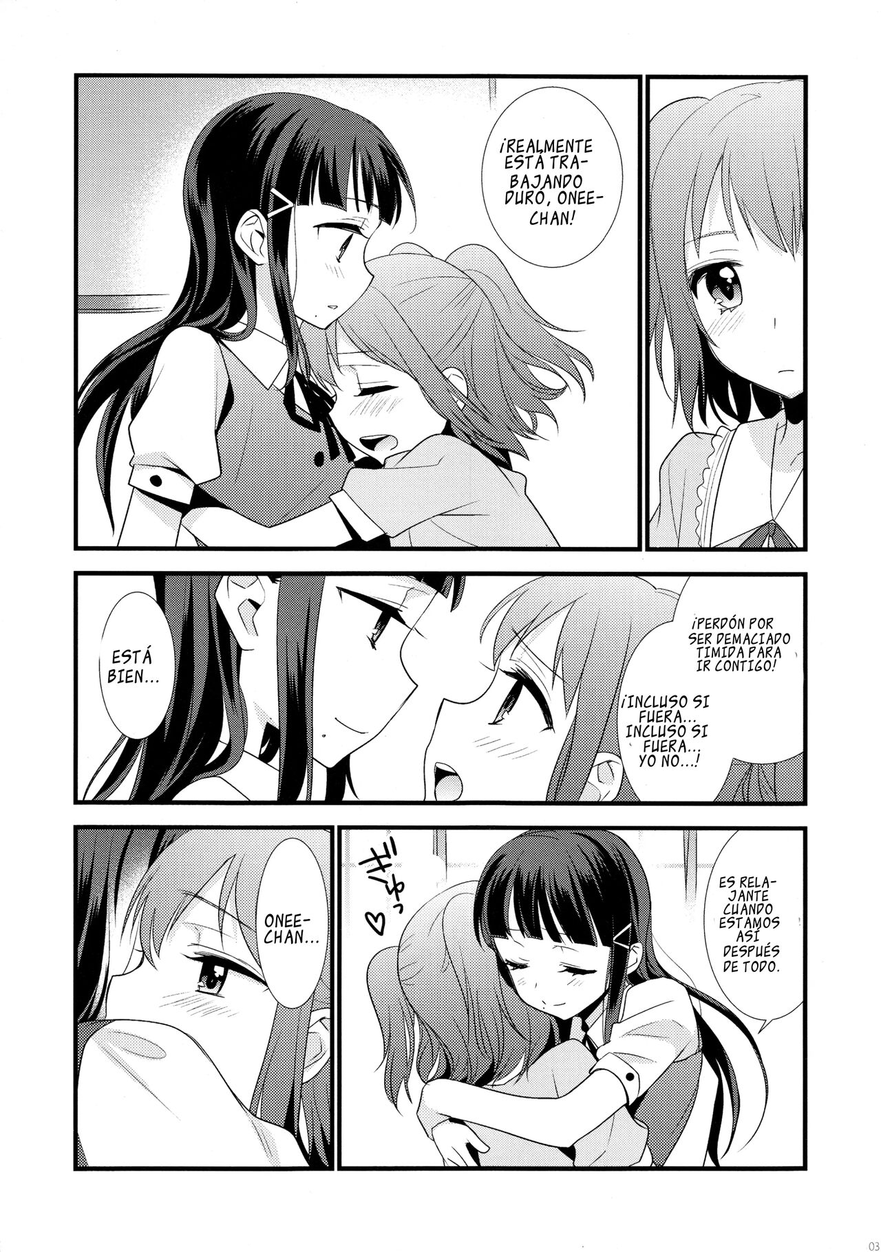 (BokuLove! Sunshine in Numazu) [Sweet Pea (Ooshima Tomo)] Kurosawa Shimai no Katei no Jijou 2 | Los secretos entre las hermanas Kurosaw 2 (Love Live! Sunshine!!) [Spanish] [ＭΛＸ] 图片编号 3