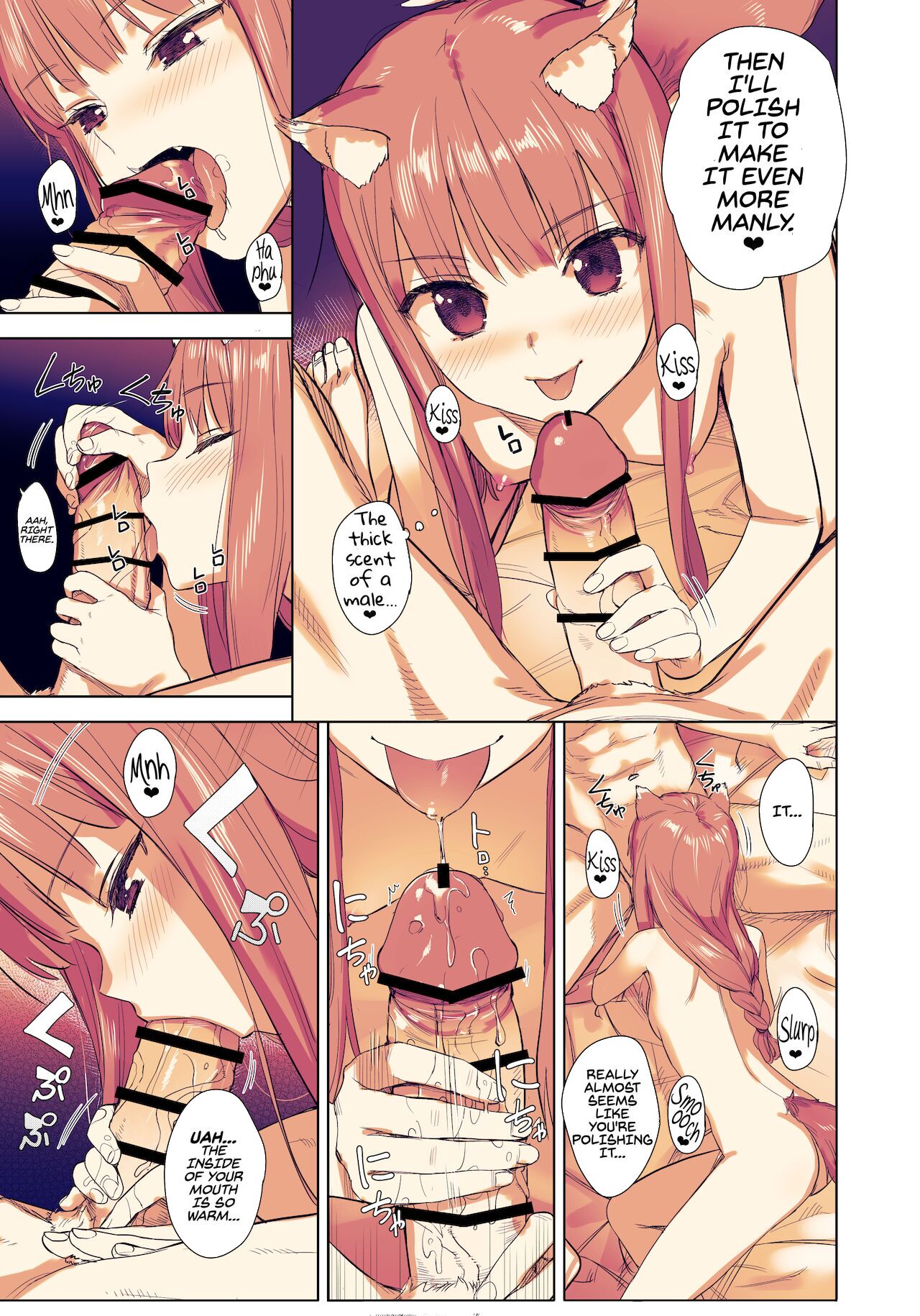 [Ajisaidenden (Kawakami Rokkaku, Takanashi Rei)] Wacchi to Shippori Kezukuroi Hon | Affectionate Grooming With Me (Spice and Wolf) [English] [Von] [Digital] image number 10