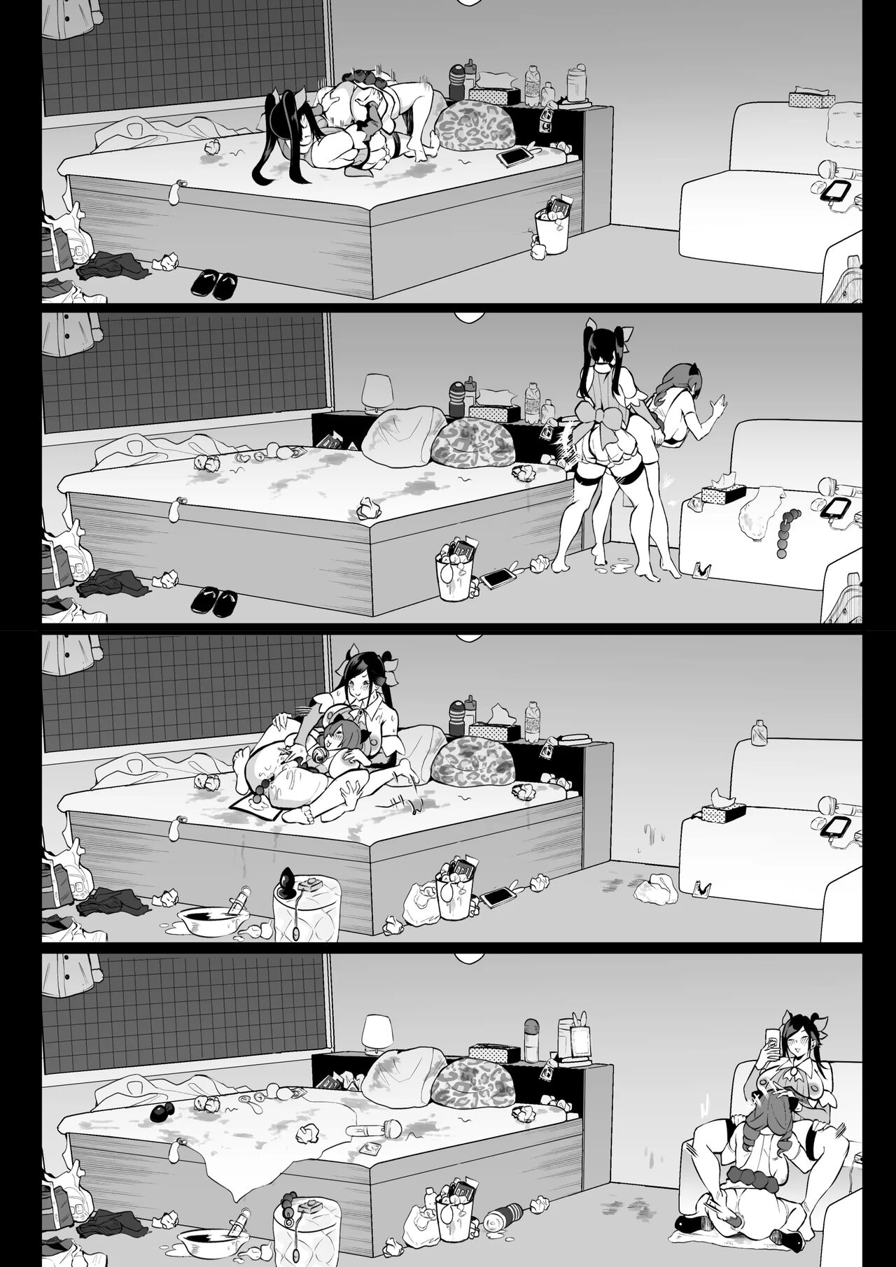 [Uni Piano Gakudan (Uni Piano)] Futanari Oba-san Basaki no Mesugaki to Berochuu Sex image number 19