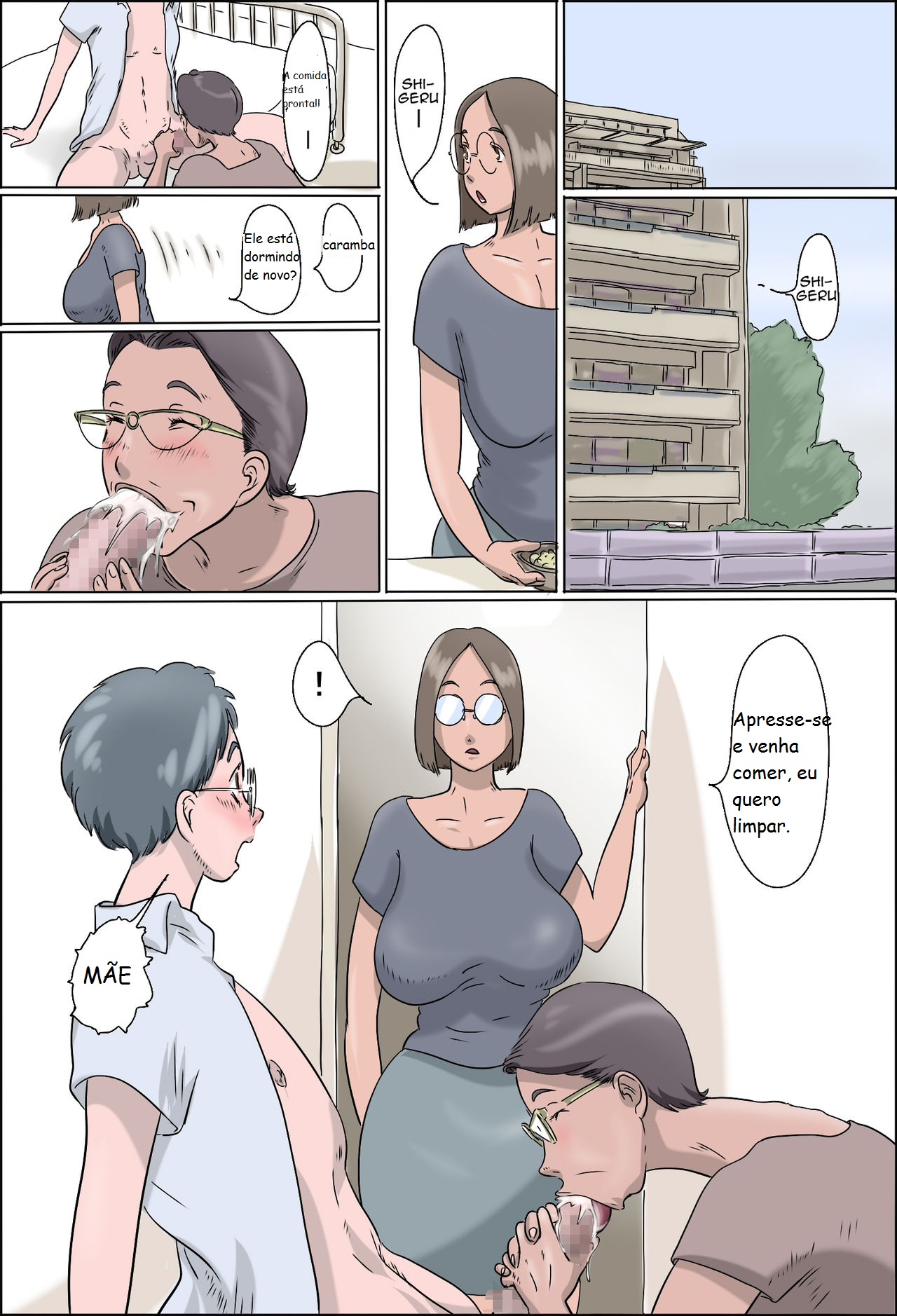 [Zenmai Kourogi] Shigeru Mansion -Mama to Obaachan- | Shigeru's Apartment - Mom and Grandma [Portuguese-BR] 图片编号 2