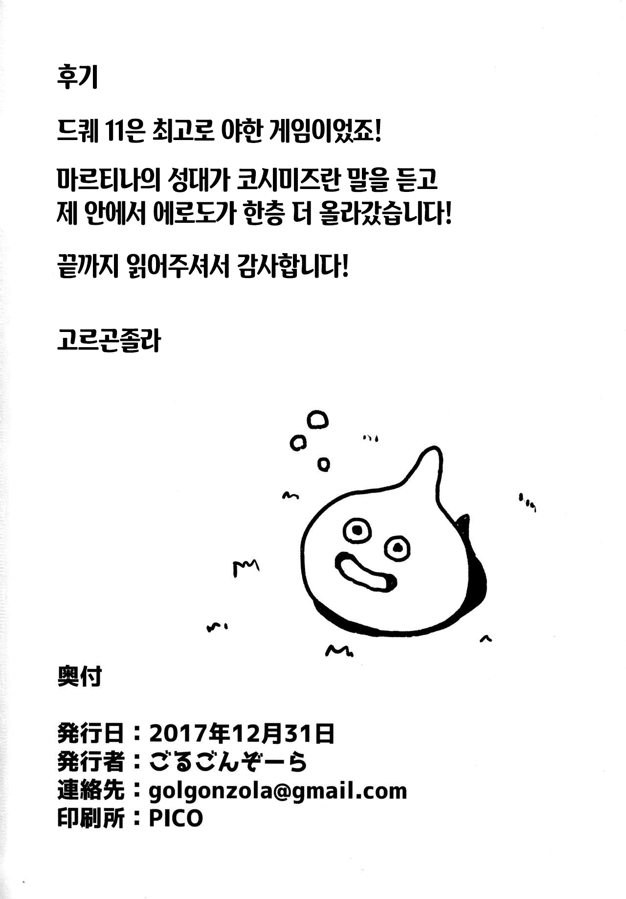 (C93) [ParadiseGom (Gorgonzola)] Naisho no Ohime-sama | 비밀의 공주님 (Dragon Quest XI) [Korean] 图片编号 25