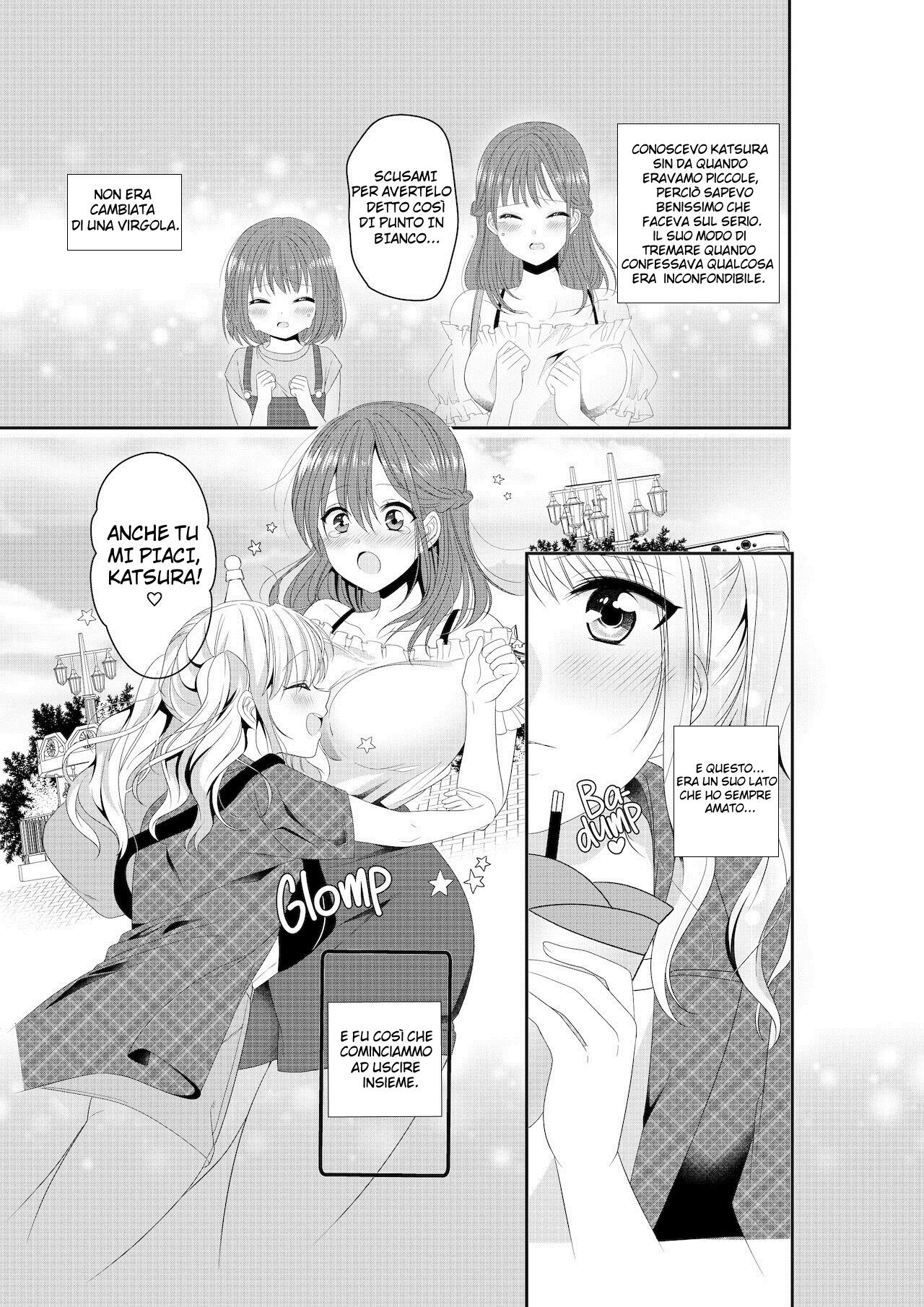 [No Such Agency (Sinogi Asa)] Osananajimi wa Nikushoku-kei!? Kyou kara Shinchousa Yuri-ple [Italian] [Hentai Fantasy] image number 3