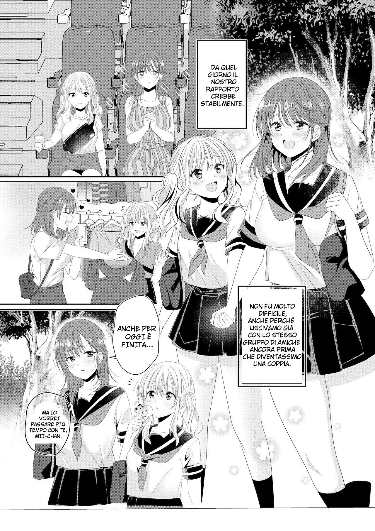 [No Such Agency (Sinogi Asa)] Osananajimi wa Nikushoku-kei!? Kyou kara Shinchousa Yuri-ple [Italian] [Hentai Fantasy] image number 4
